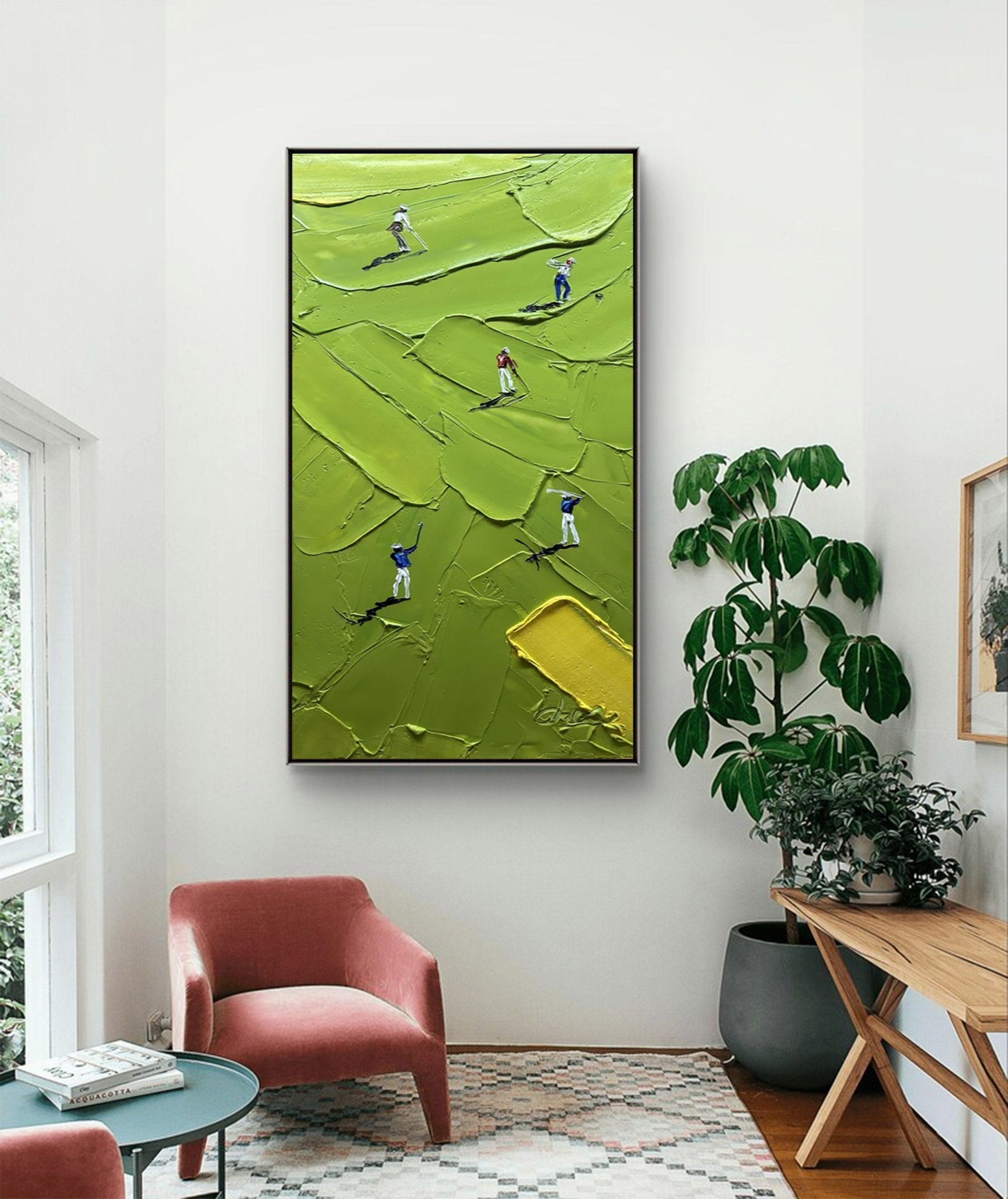 Large Textured Golf Wall Art | KeiraArt #AG 128