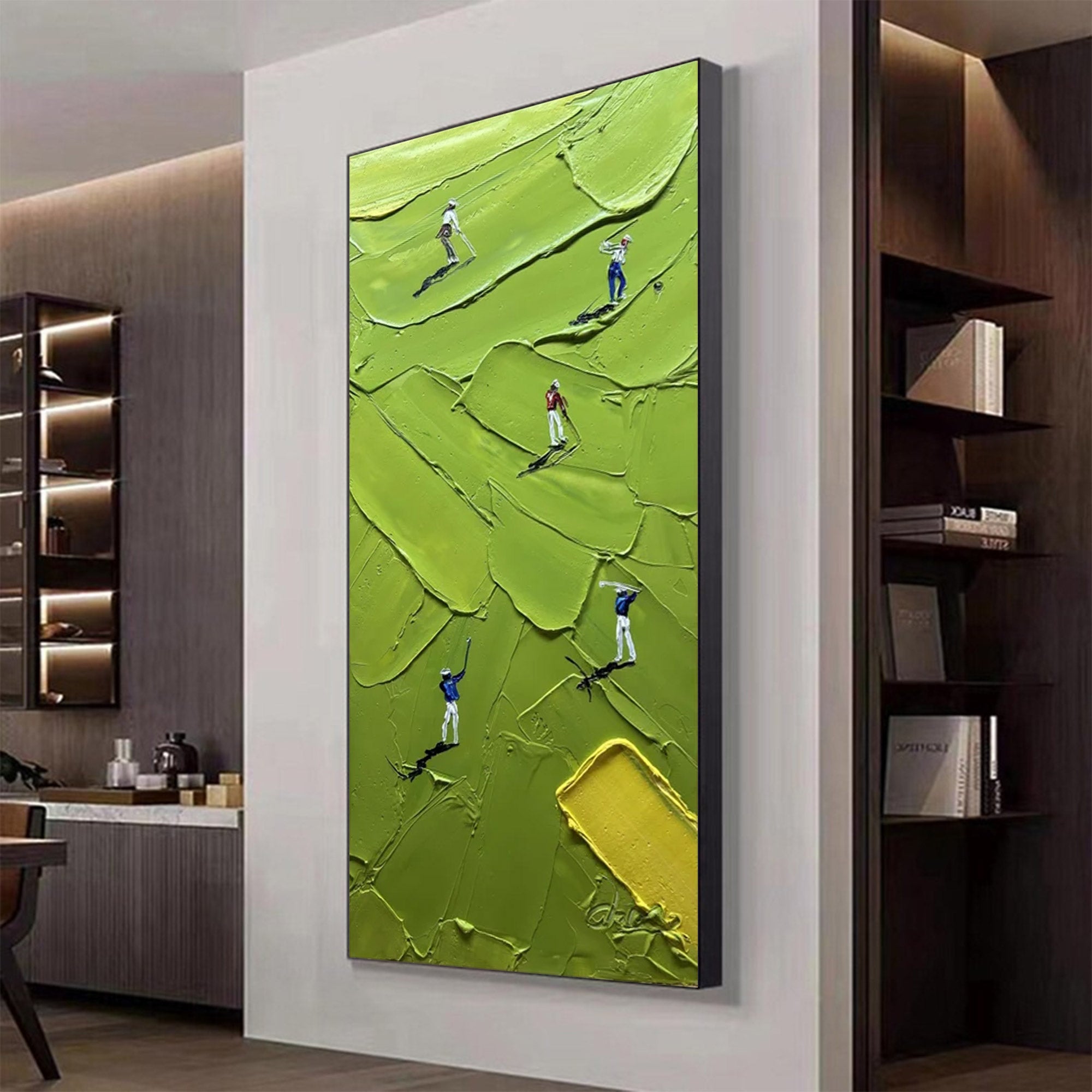 Large Textured Golf Wall Art | KeiraArt #AG 128