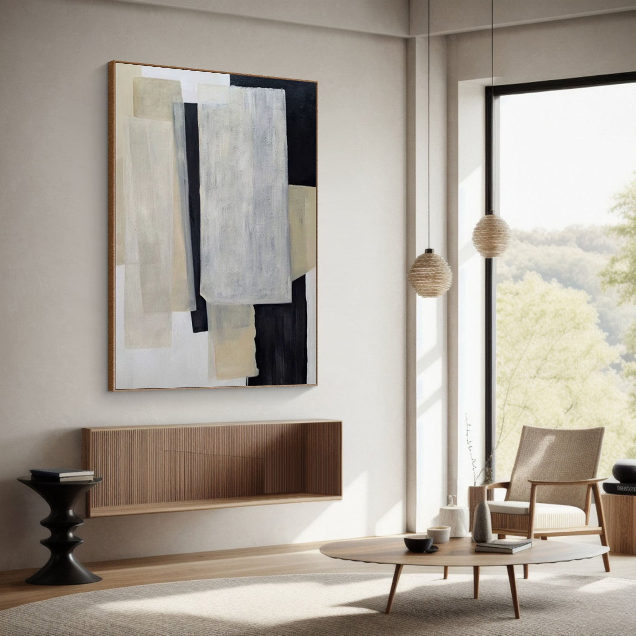 Minimalist Abstract Art Wabi Sabi Canvas for Modern Home Decor #MMA 177