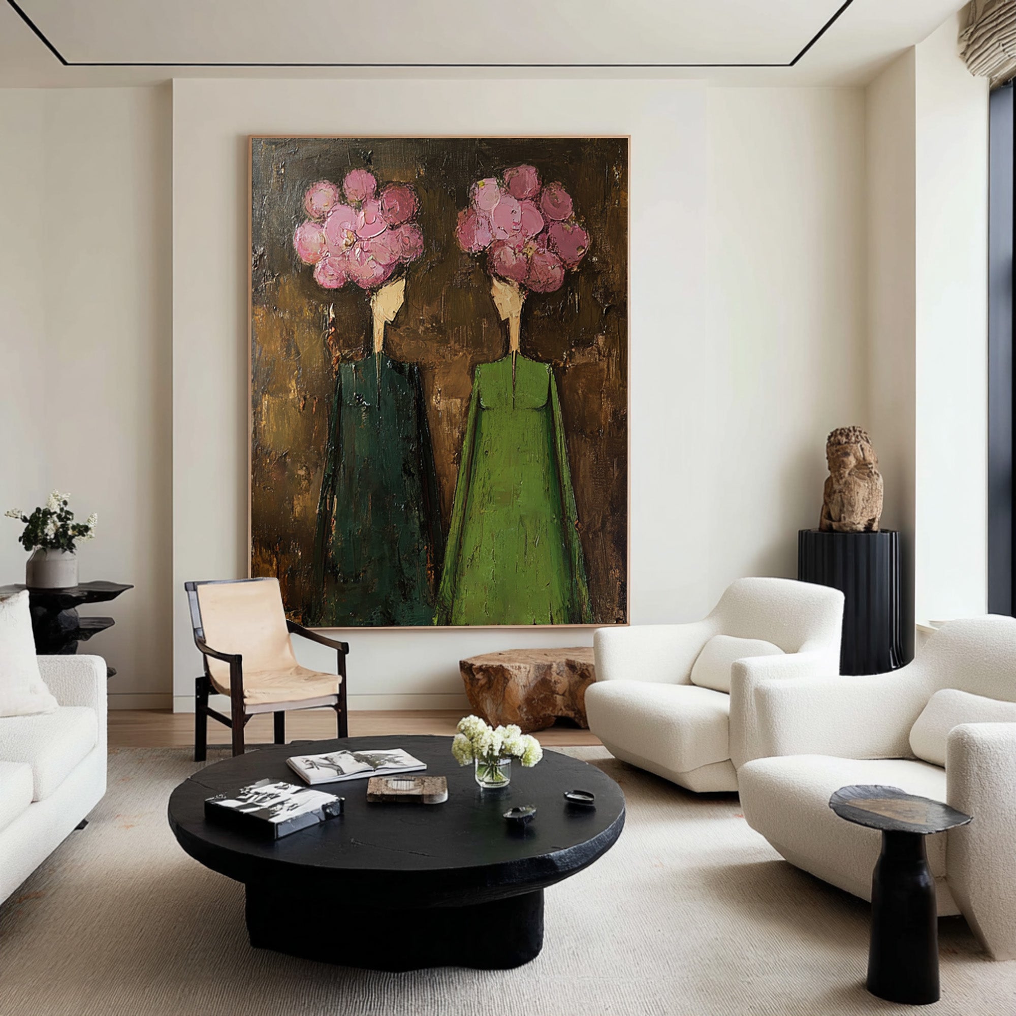 Abstract Figurative Oil Painting on Canvas #CZ 041