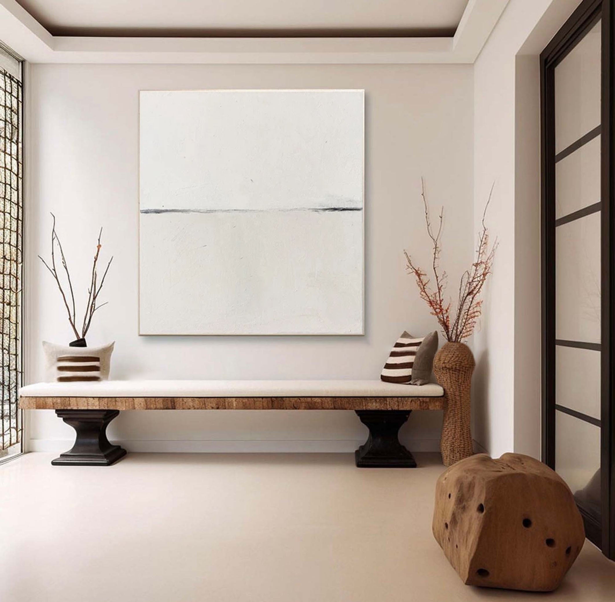 Abstract Wall Art Painting in Neutral Tones #AP 072