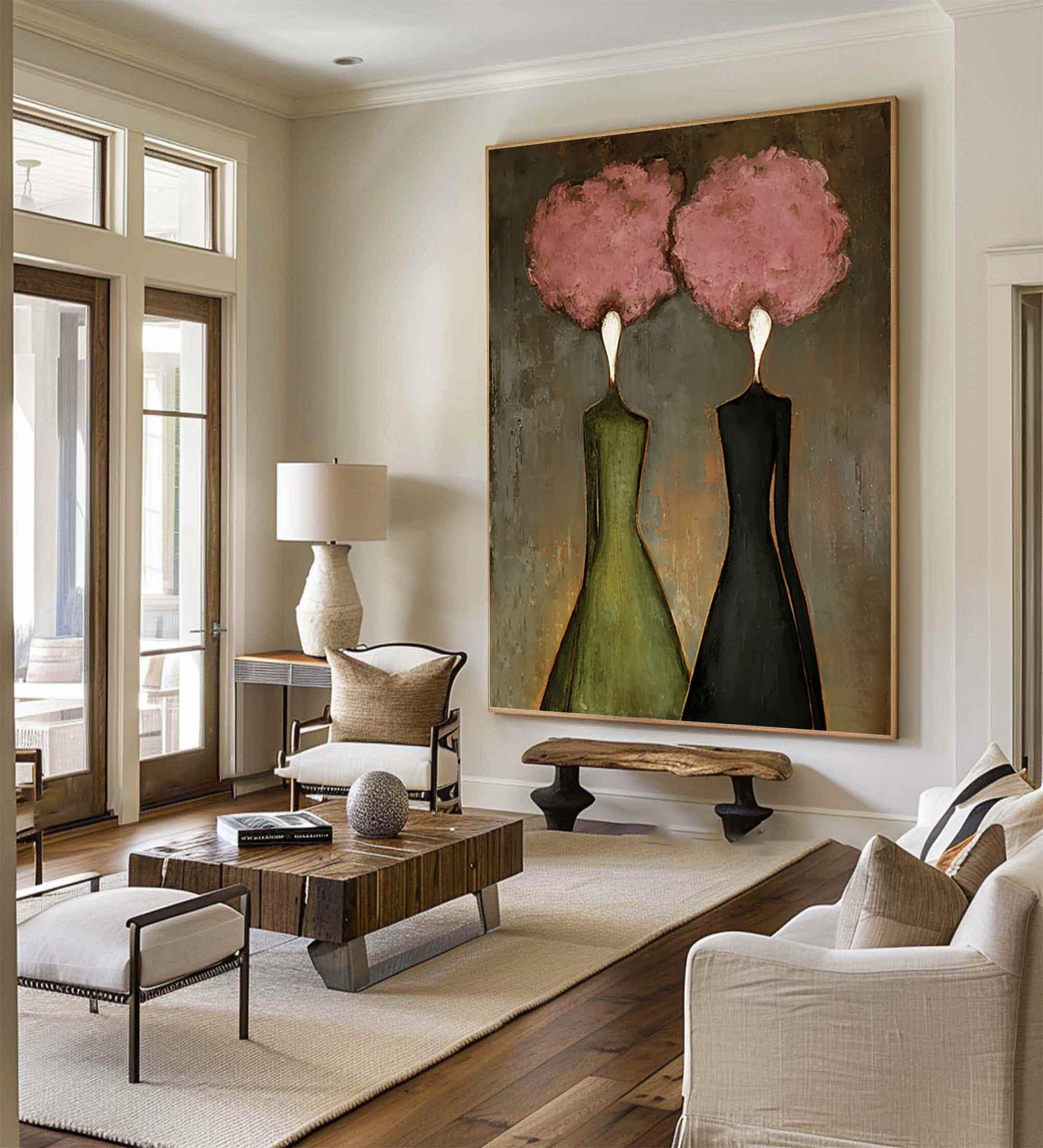 Figurative Oil Painting for Entryway Wall Decor #CZ 034