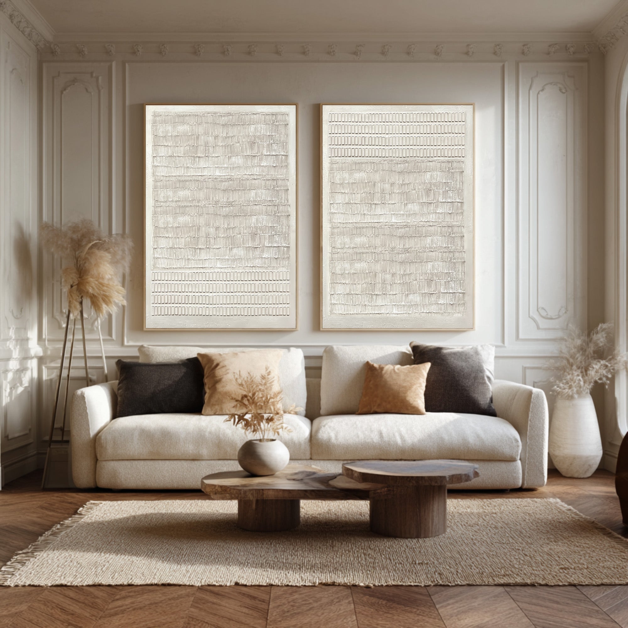 Abstract Minimalist Wall Decor Duo Living Room Set Of 2 #AG 037