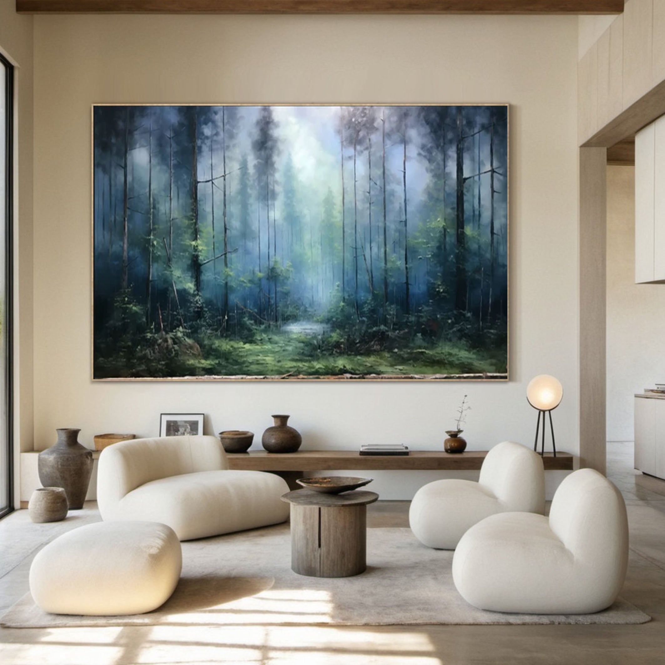 Enchanted Forest Mystical Landscape Canvas Art #FT 054