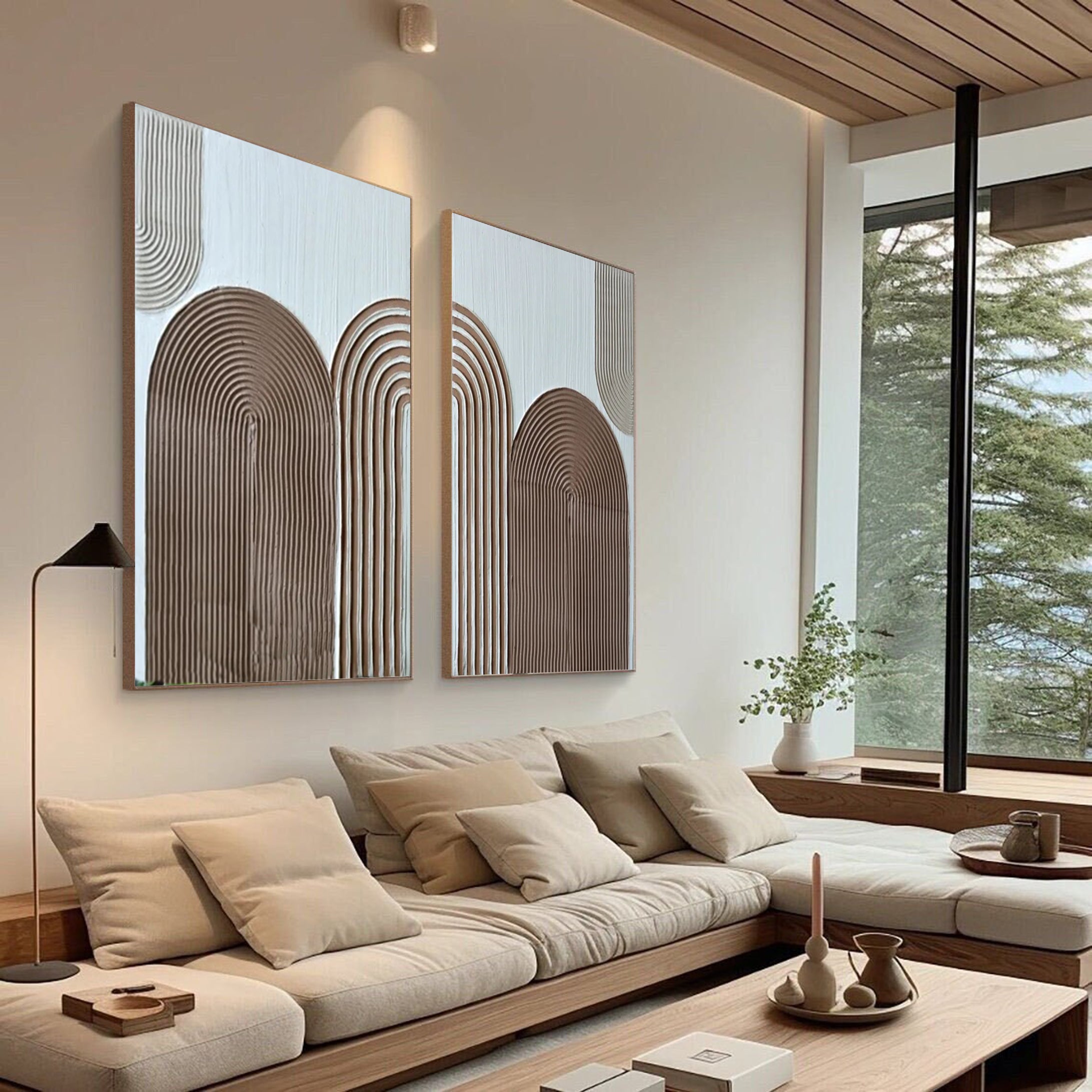 Modern Minimalist Art Set Of 2 #MMAS 030
