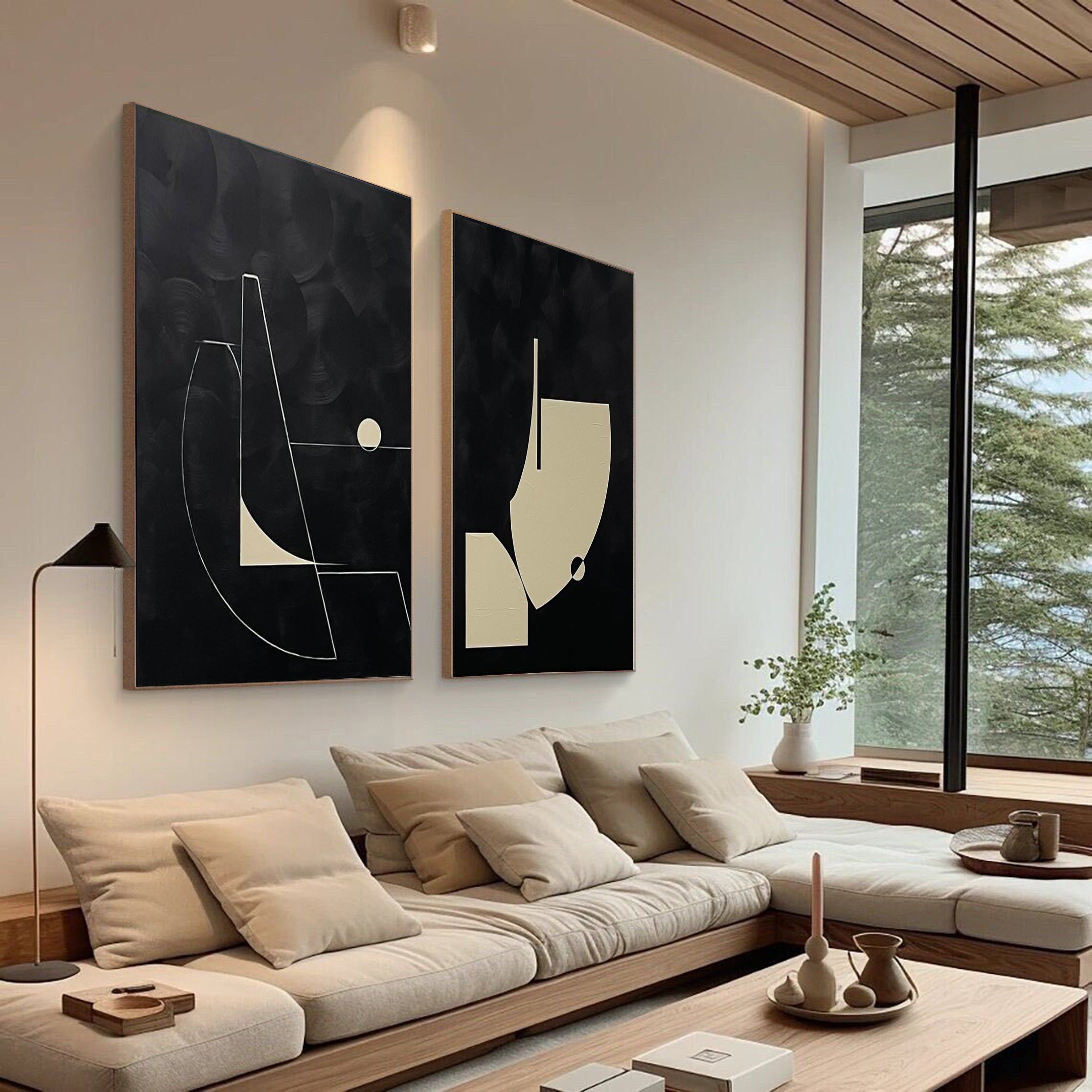 Modern Minimalist Art Set Of 2 #MMAS 026