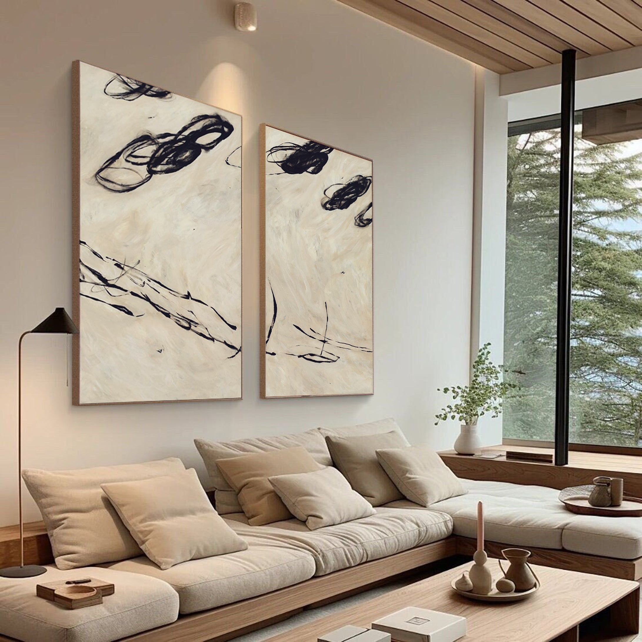 Modern Minimalist Art Set Of 2 #MMAS 036