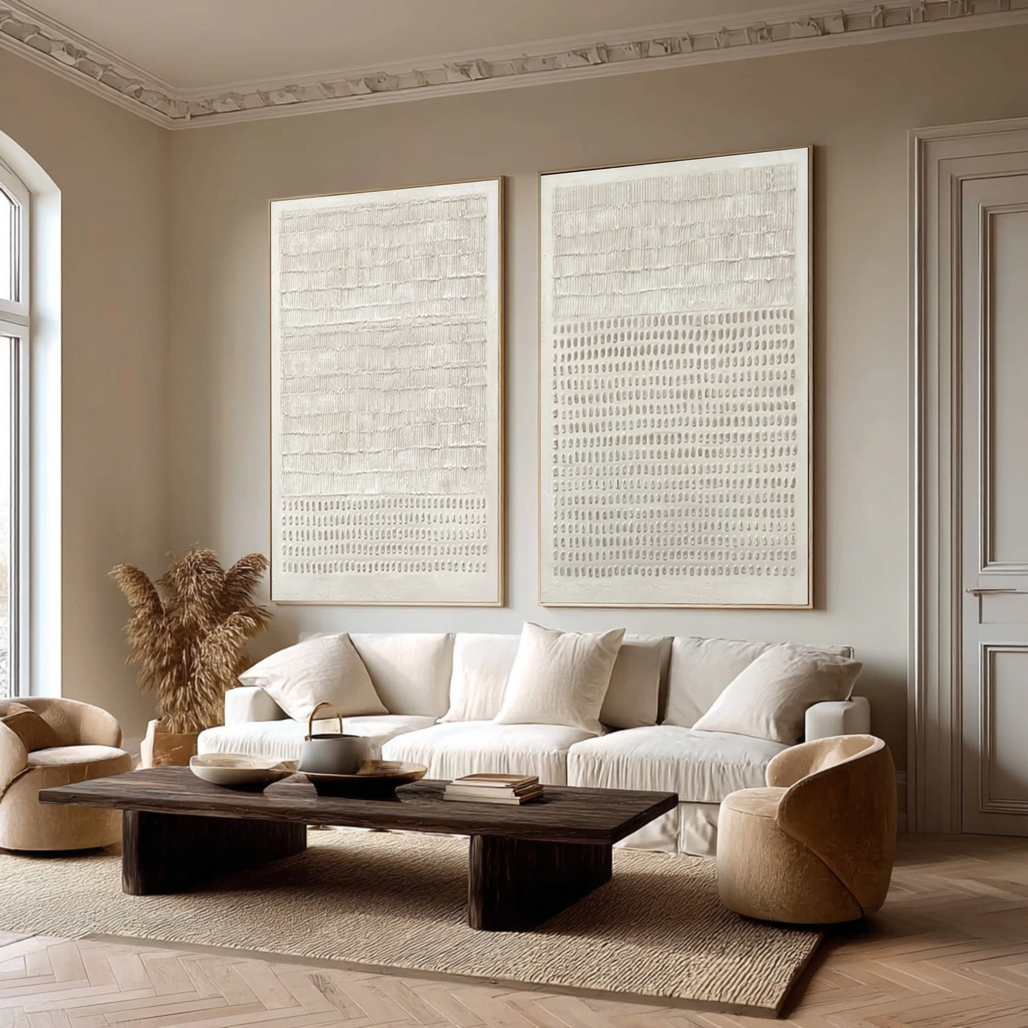 Abstract Minimalist Wall Decor Duo Living Room Set Of 2 #AG 034
