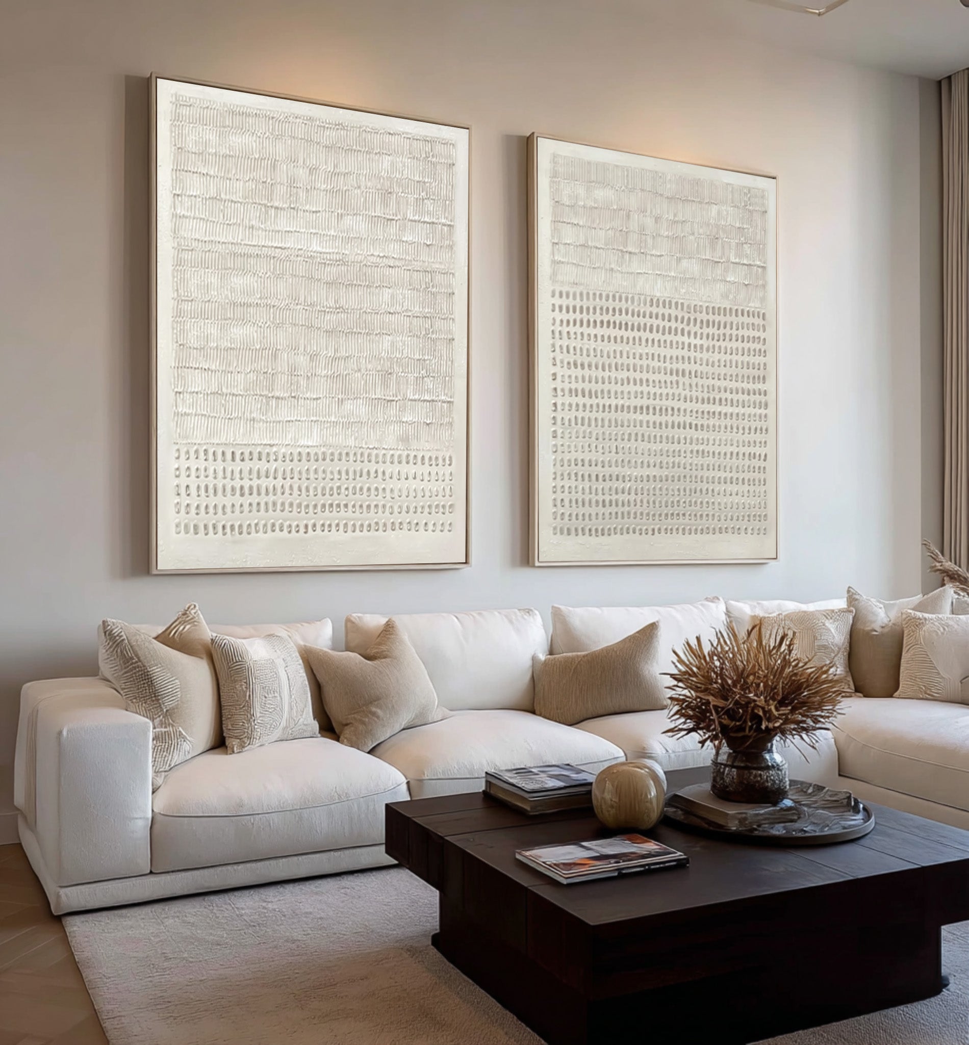 Abstract Minimalist Wall Decor Duo Living Room Set Of 2 #AG 034
