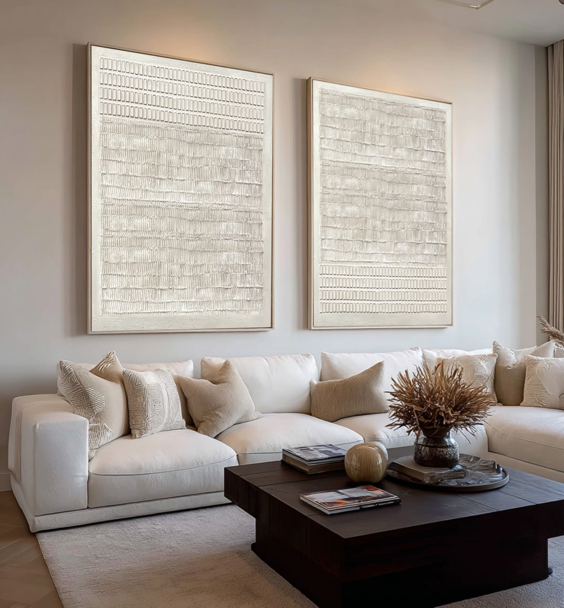 Abstract Minimalist Wall Decor Duo Living Room Set Of 2 #AG 037