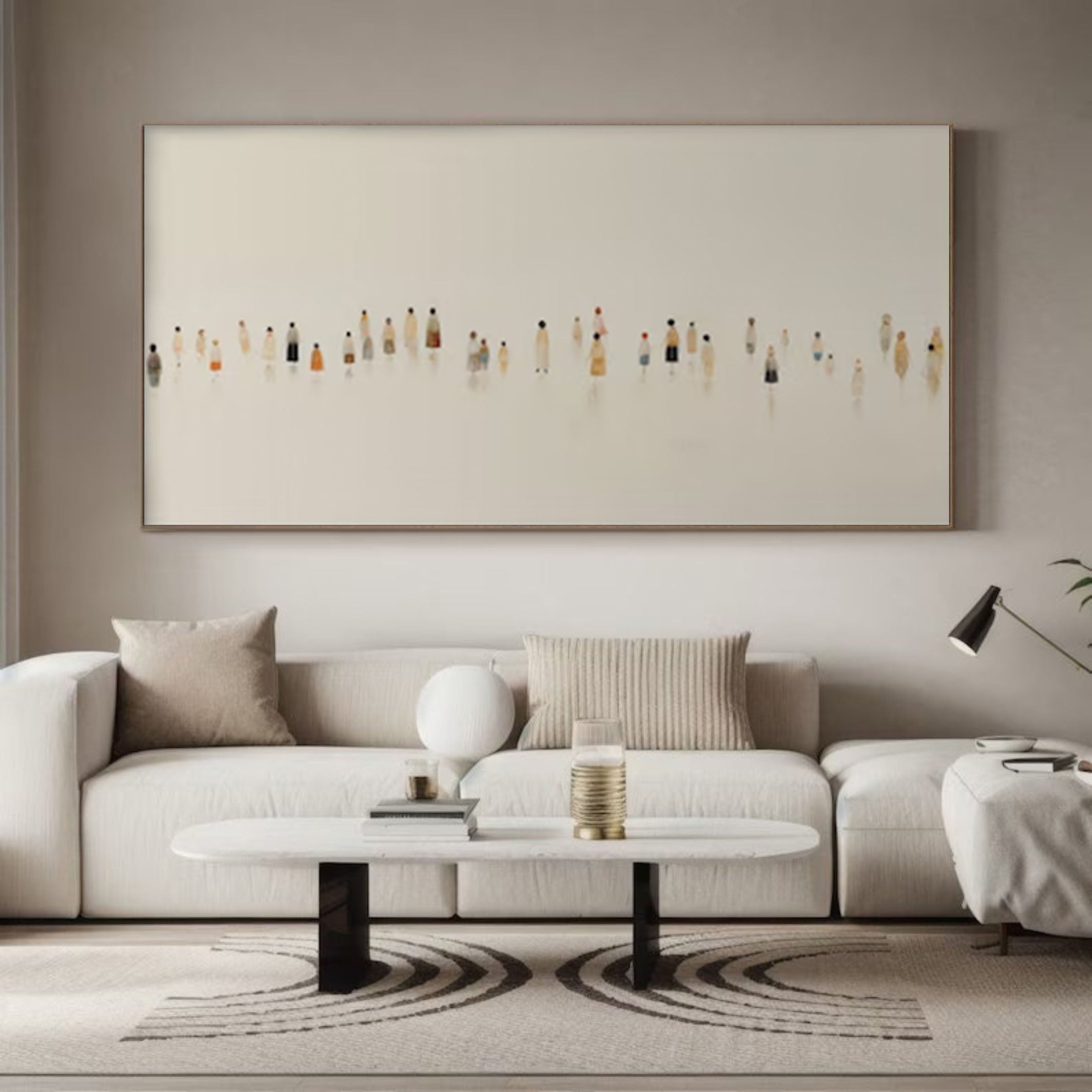 Contemporary Minimal Art Abstract Human Figures #APP 016