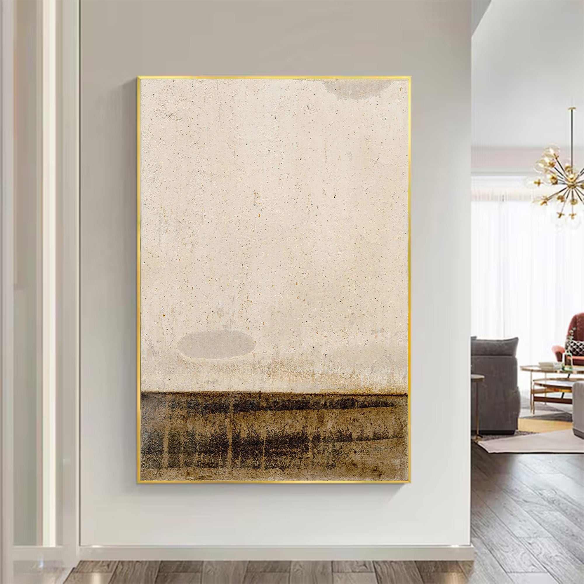 Large Abstract Earth Tone Canvas Art | KeiraArt #AG 109