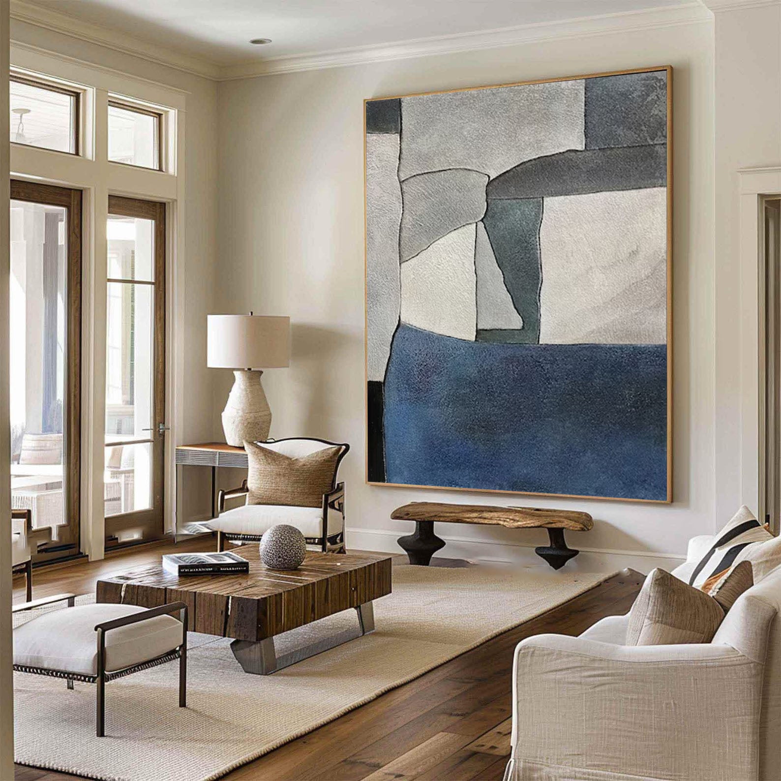 Modern Geometry Abstract Geometric Canvas Art for Home Decor #MMA 162