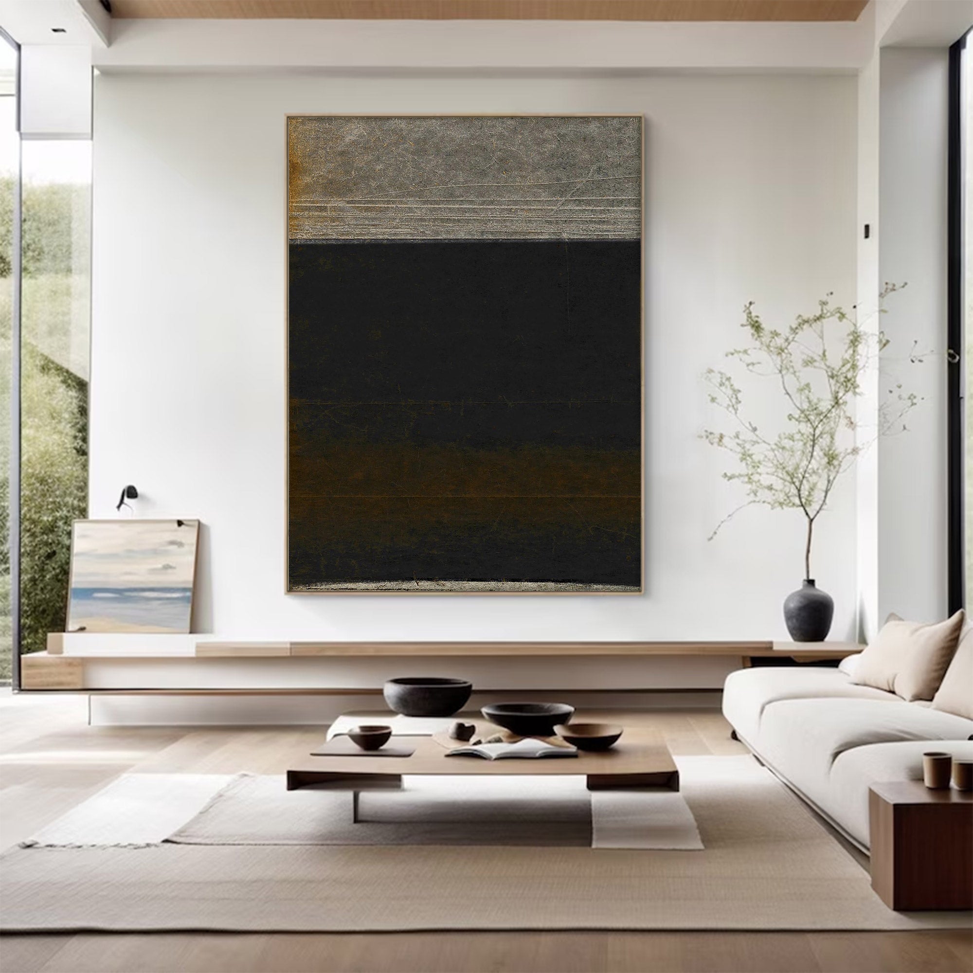 Large Textured Industrial Abstract Art | KeiraArt #AG 110