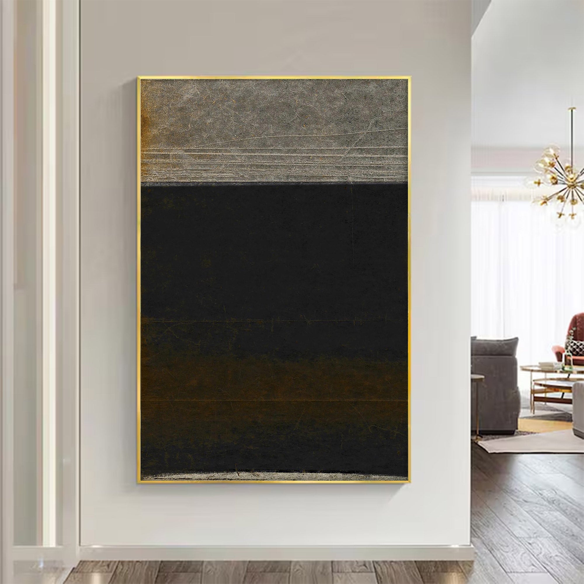 Large Textured Industrial Abstract Art | KeiraArt #AG 110