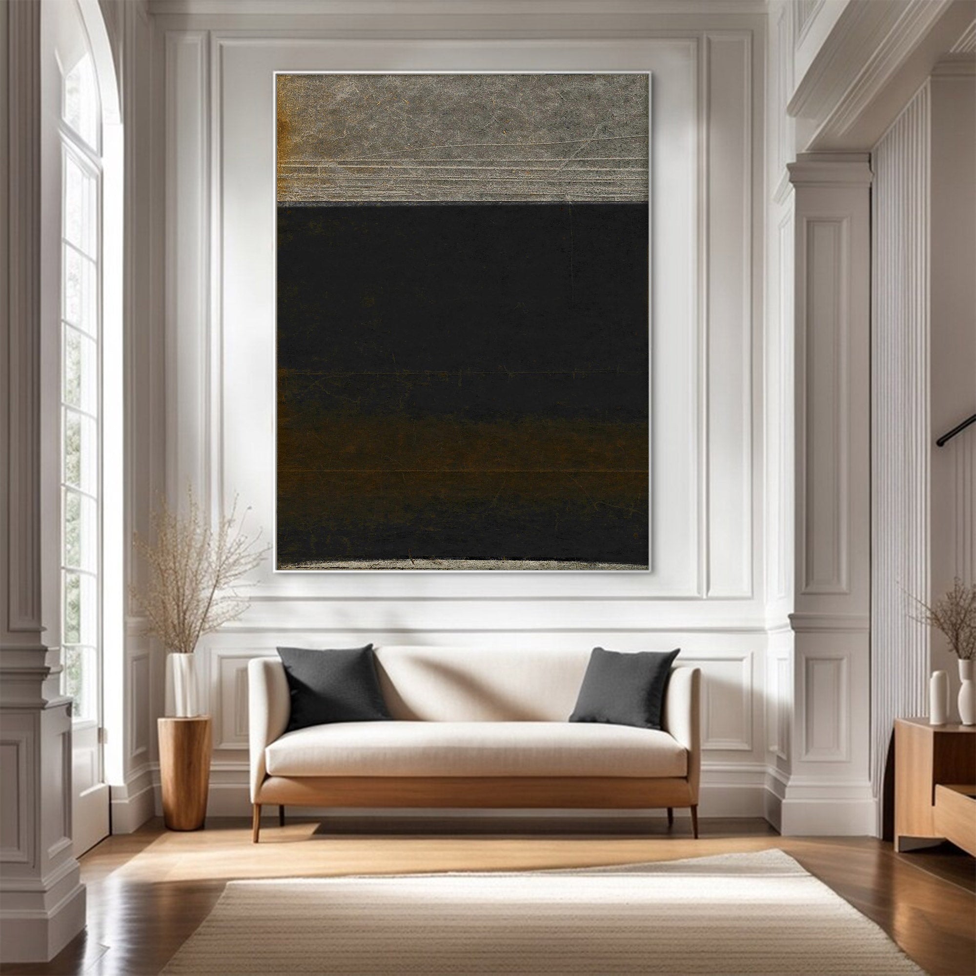 Large Textured Industrial Abstract Art | KeiraArt #AG 110