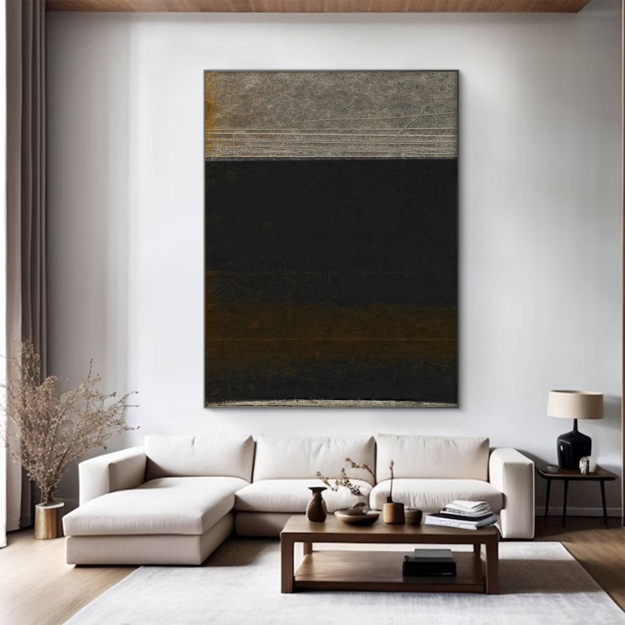 Large Textured Industrial Abstract Art | KeiraArt #AG 110