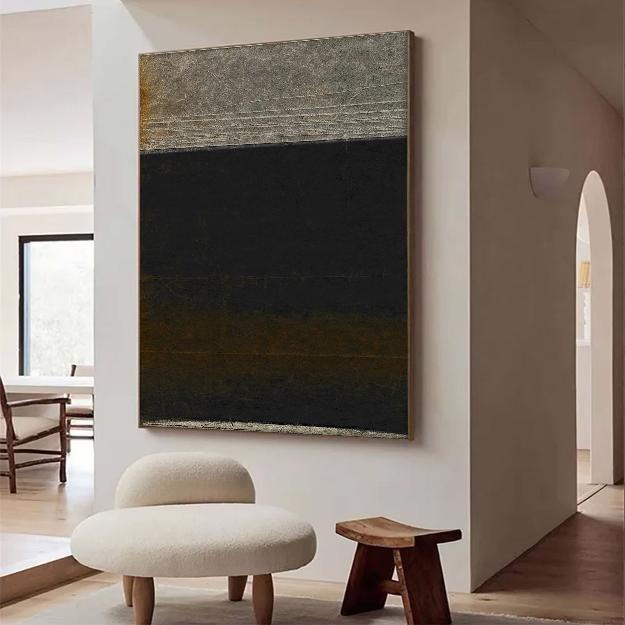 Large Textured Industrial Abstract Art | KeiraArt #AG 110