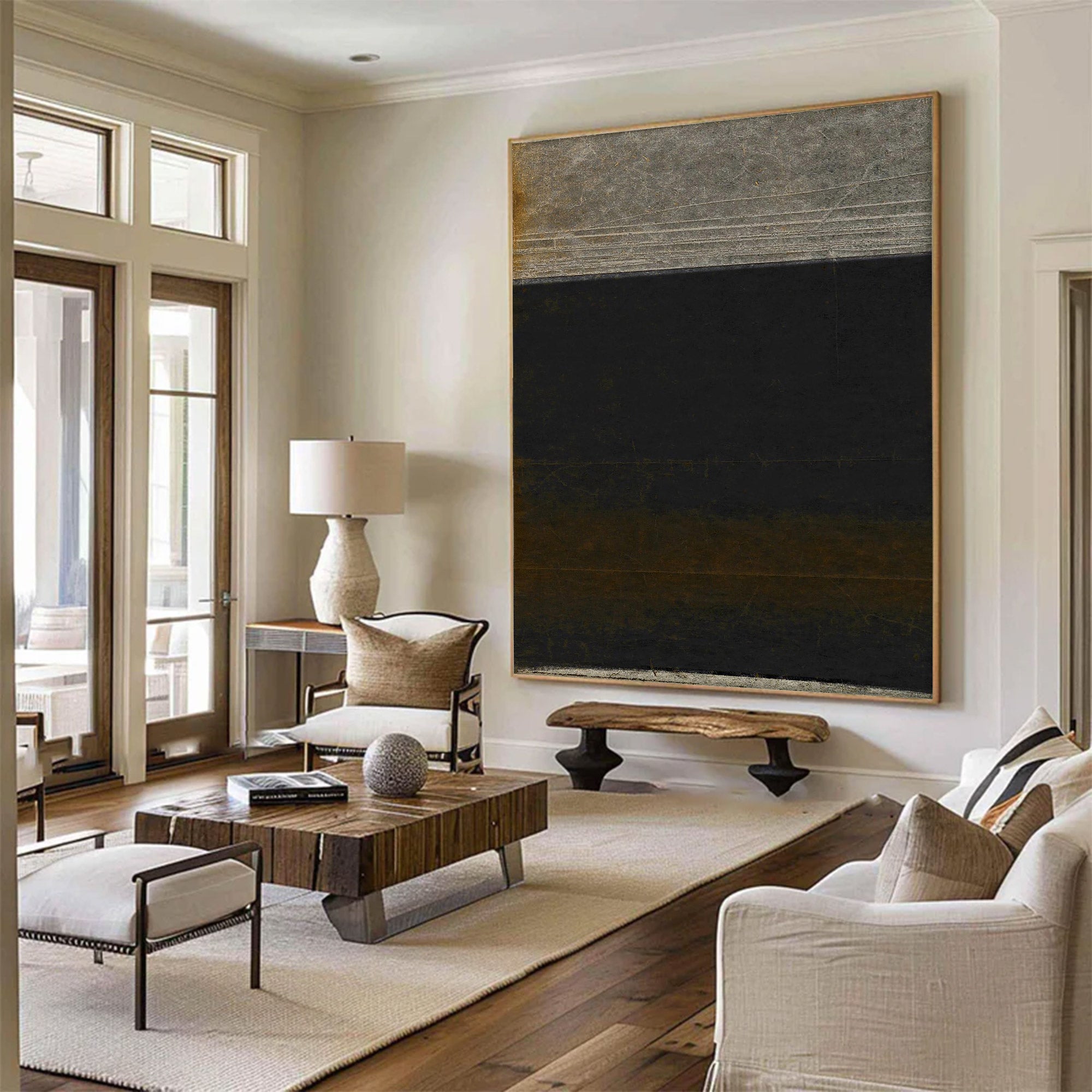 Large Textured Industrial Abstract Art | KeiraArt #AG 110