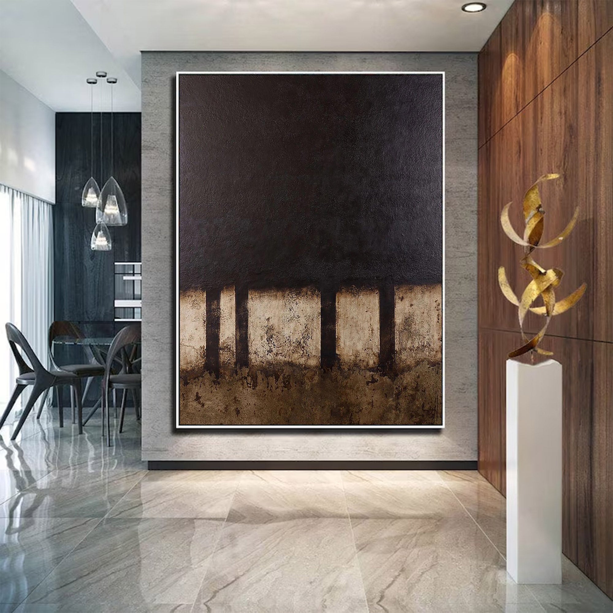 Large Textured Abstract Wall Art | KeiraArt #AG 111