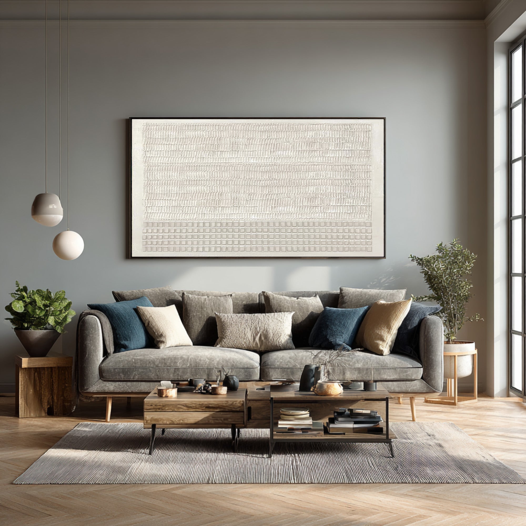 Minimalist 3D Relief Painting - Contemporary Wall Art #AG 030