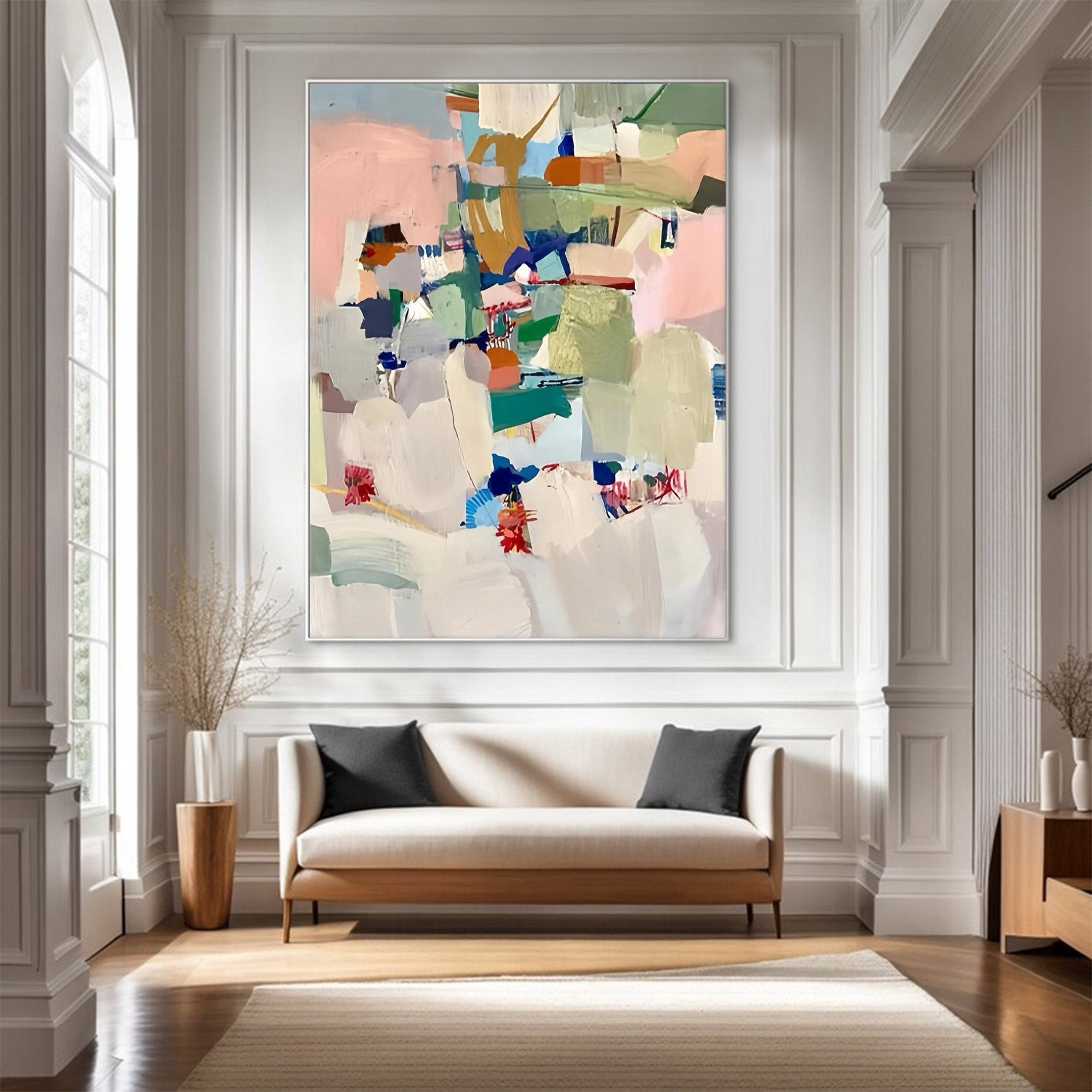 Large Colorful Abstract Painting | KeiraArt #AG 113