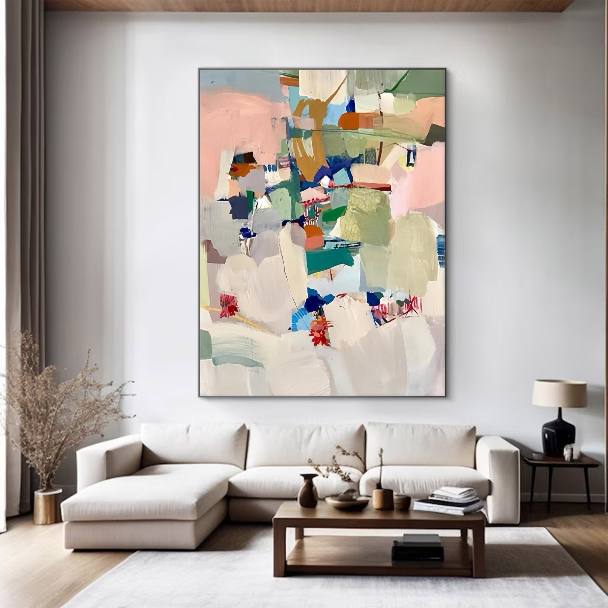 Large Colorful Abstract Painting | KeiraArt #AG 113