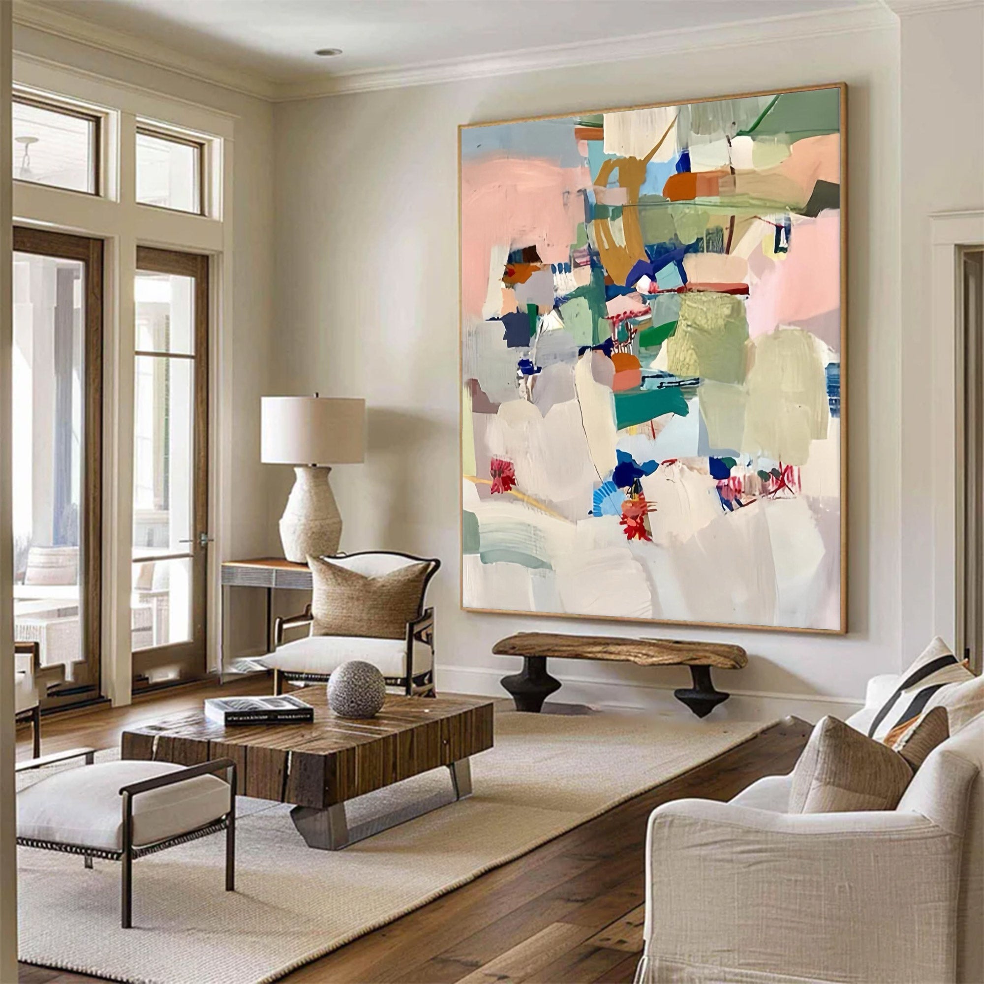 Large Colorful Abstract Painting | KeiraArt #AG 113