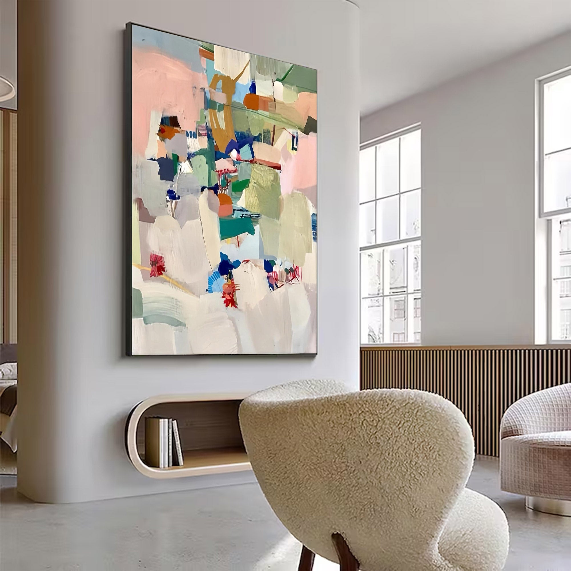 Large Colorful Abstract Painting | KeiraArt #AG 113