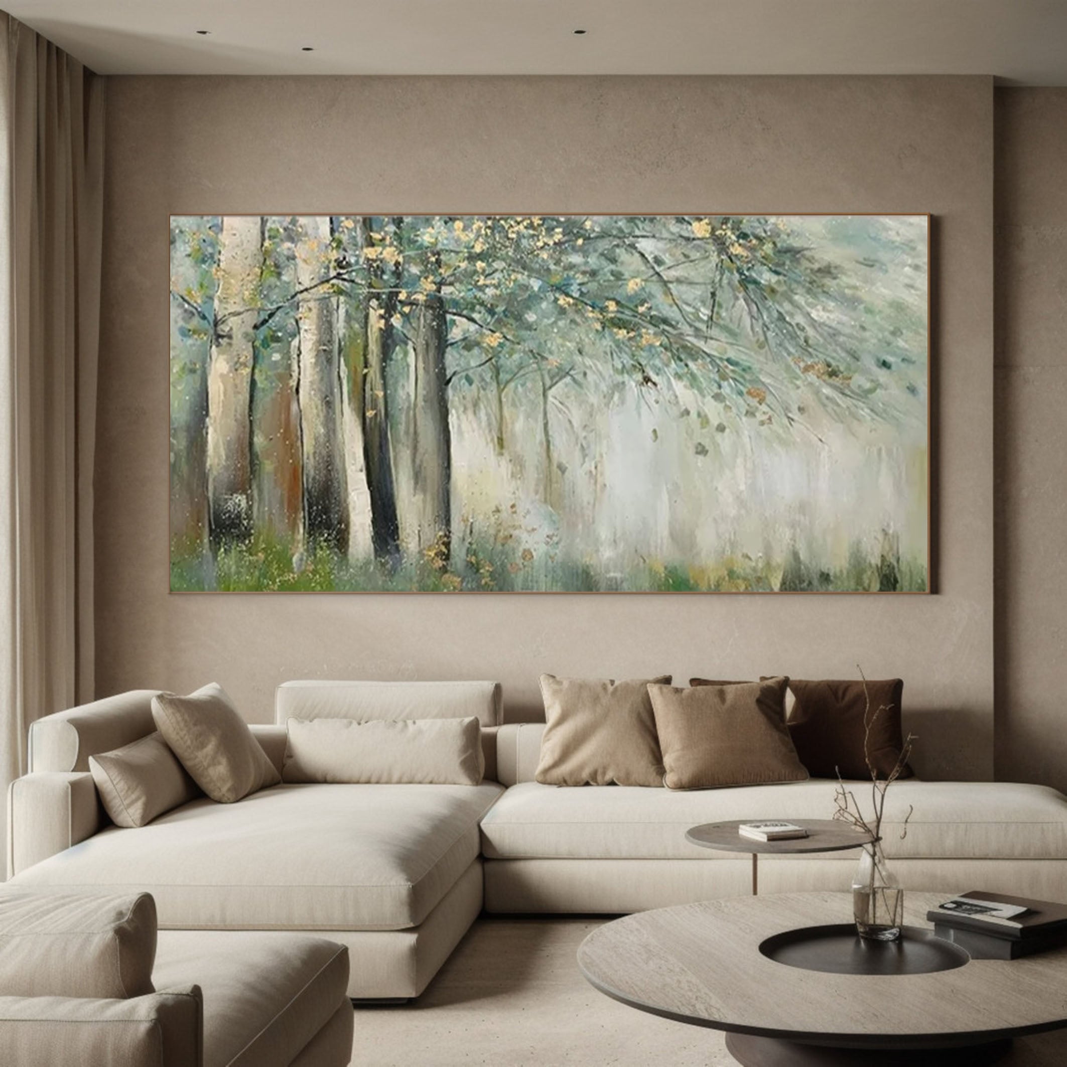 Enchanted Forest Canvas Art Serene Nature Inspired Wall Decor #FT 053