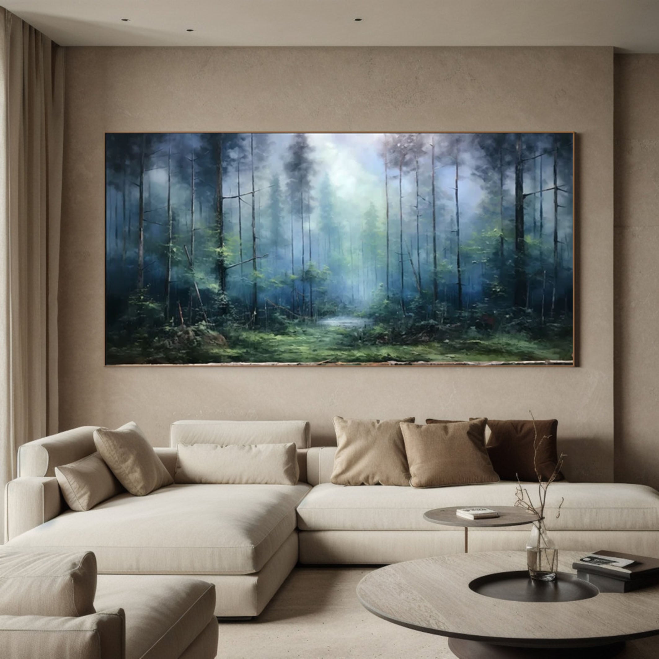 Enchanted Forest Mystical Landscape Canvas Art #FT 054