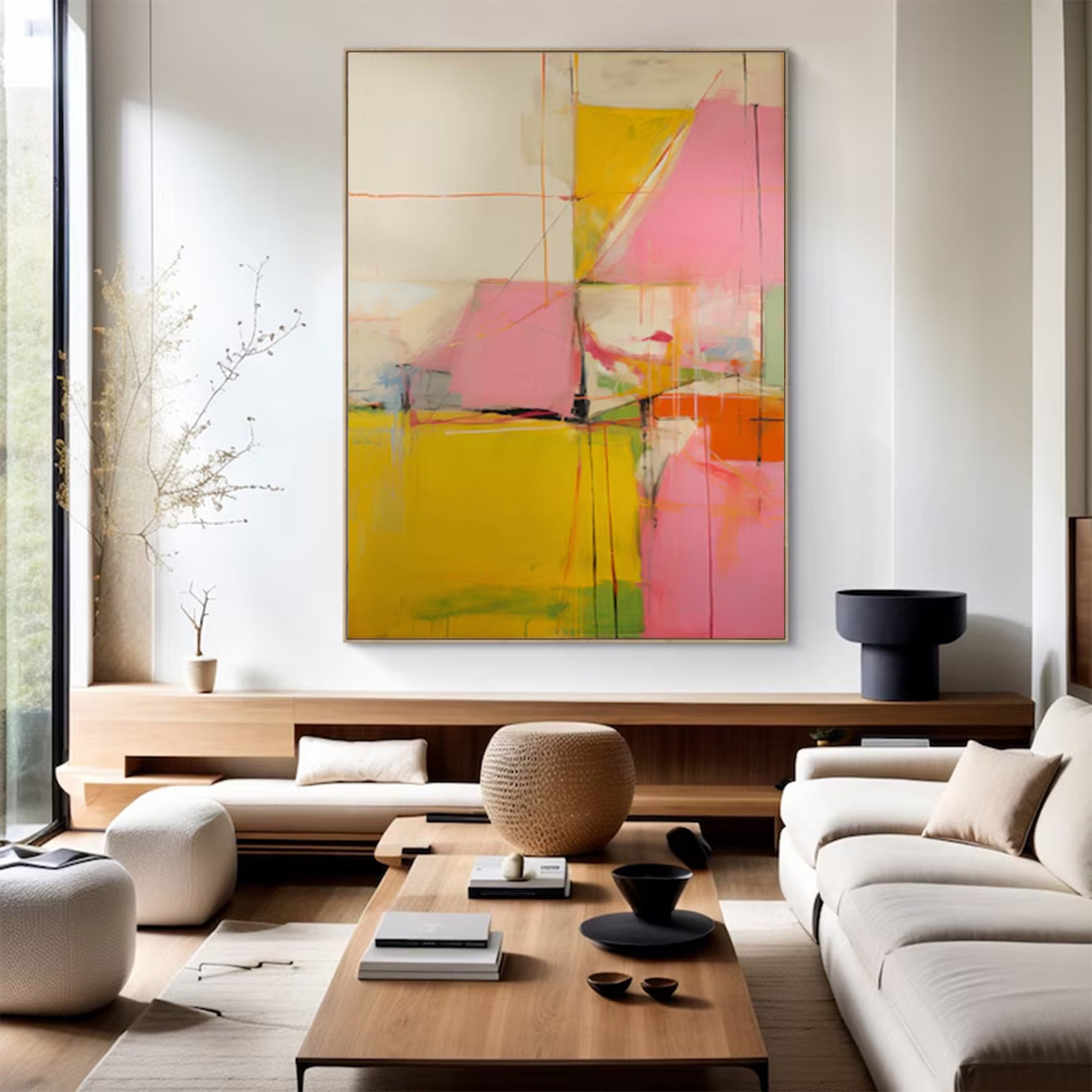 Abstract Expressionist Painting - Large-Scale Artwork|KeiraArt #AG 098