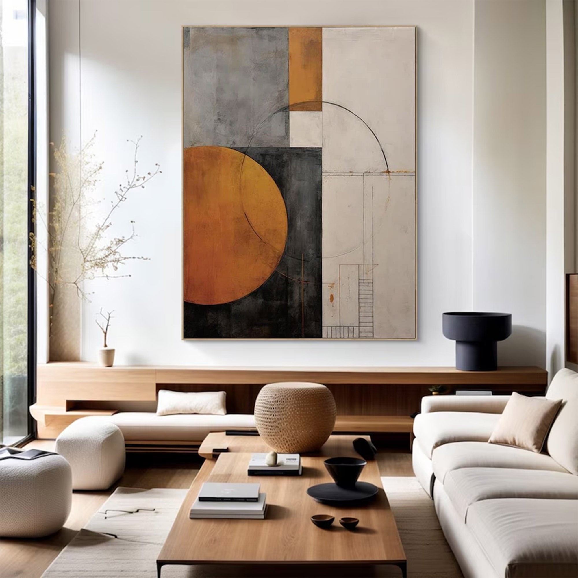 Large Geometric Abstract Painting | Keira Art #AG 131