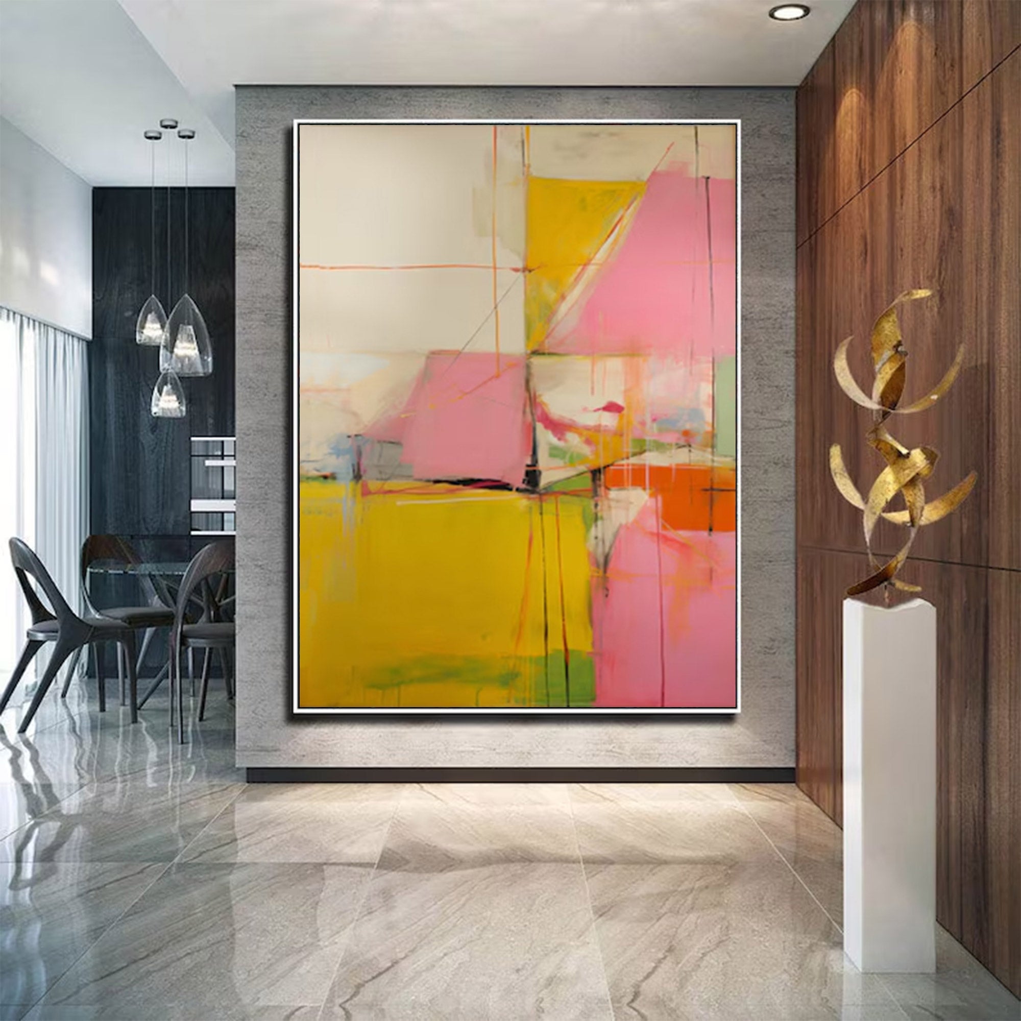 Abstract Expressionist Painting - Large-Scale Artwork|KeiraArt #AG 098