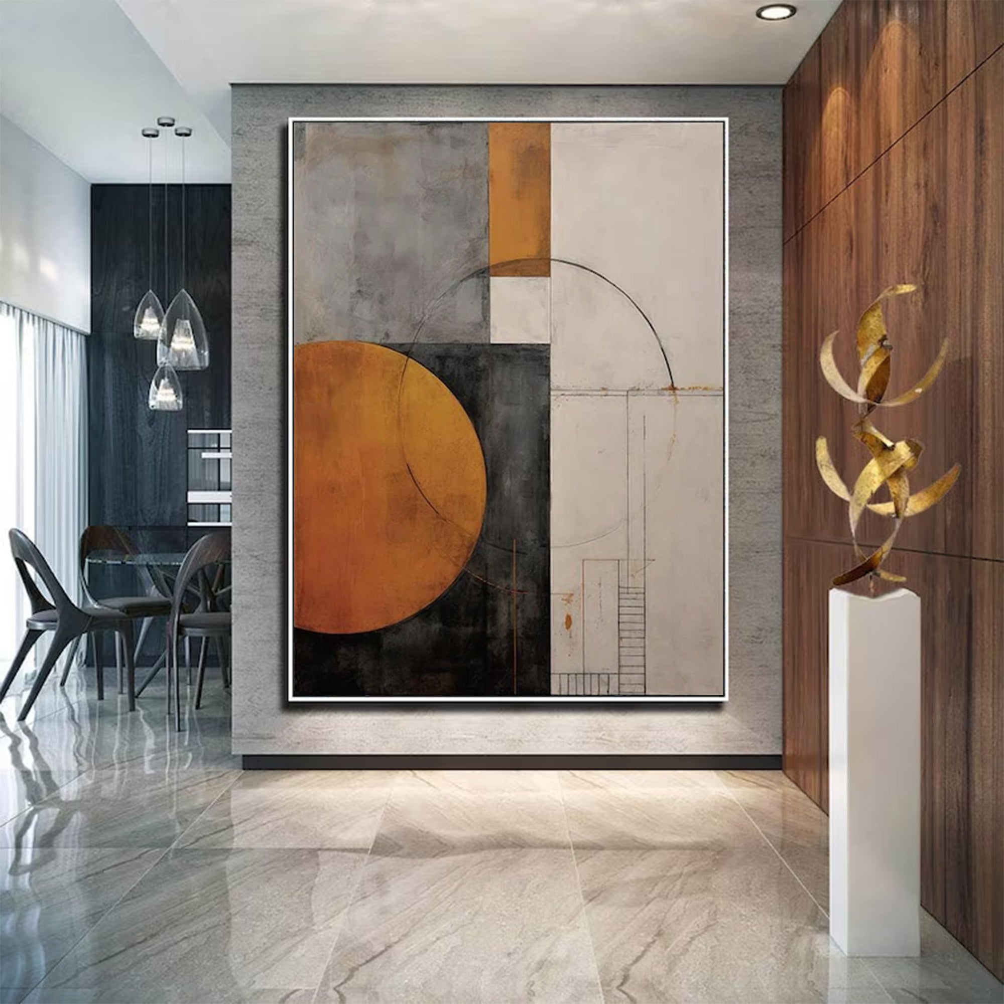 Large Geometric Abstract Painting | Keira Art #AG 131