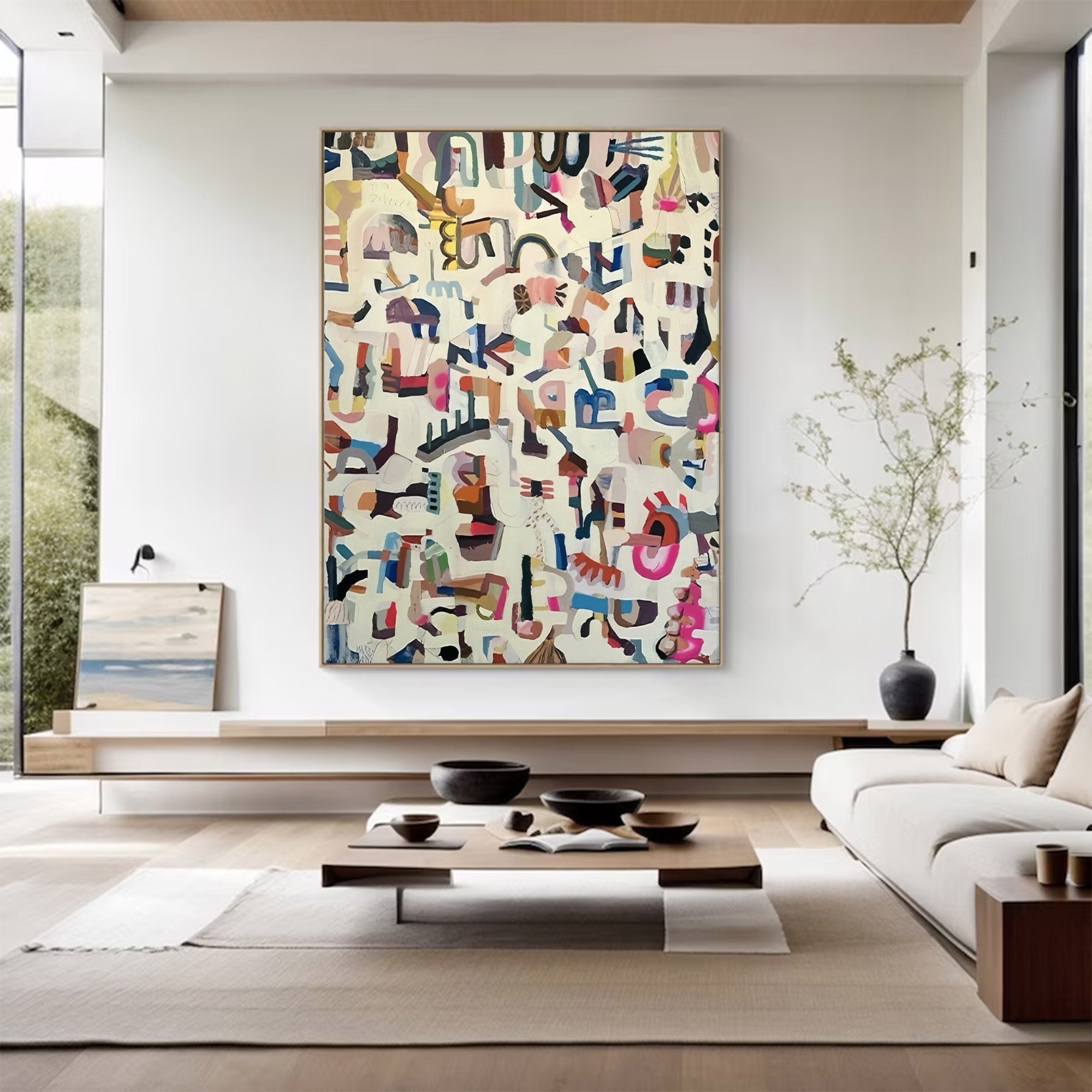 Large Abstract Wall Art Canvas | KeiraArt #AG 114