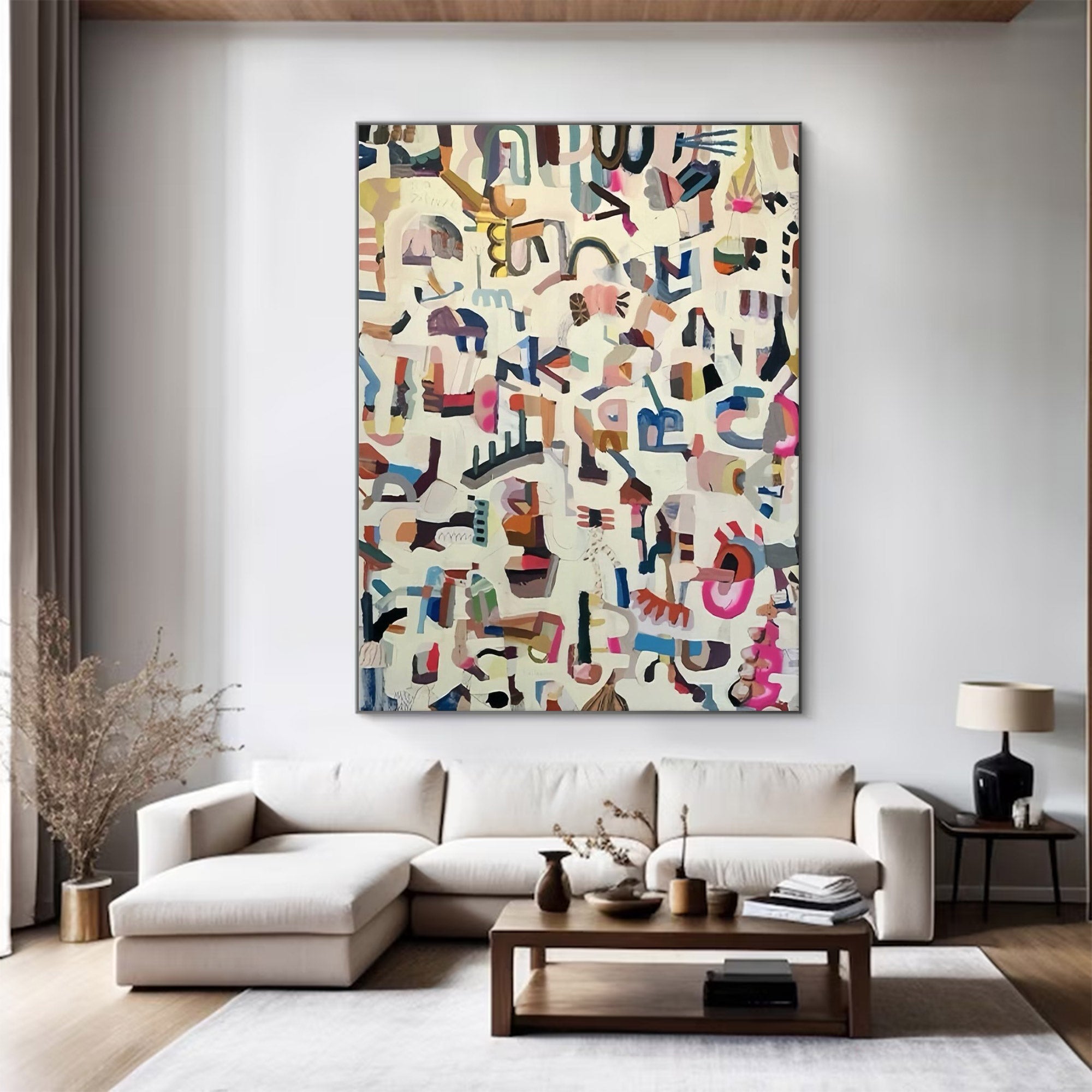 Large Abstract Wall Art Canvas | KeiraArt #AG 114