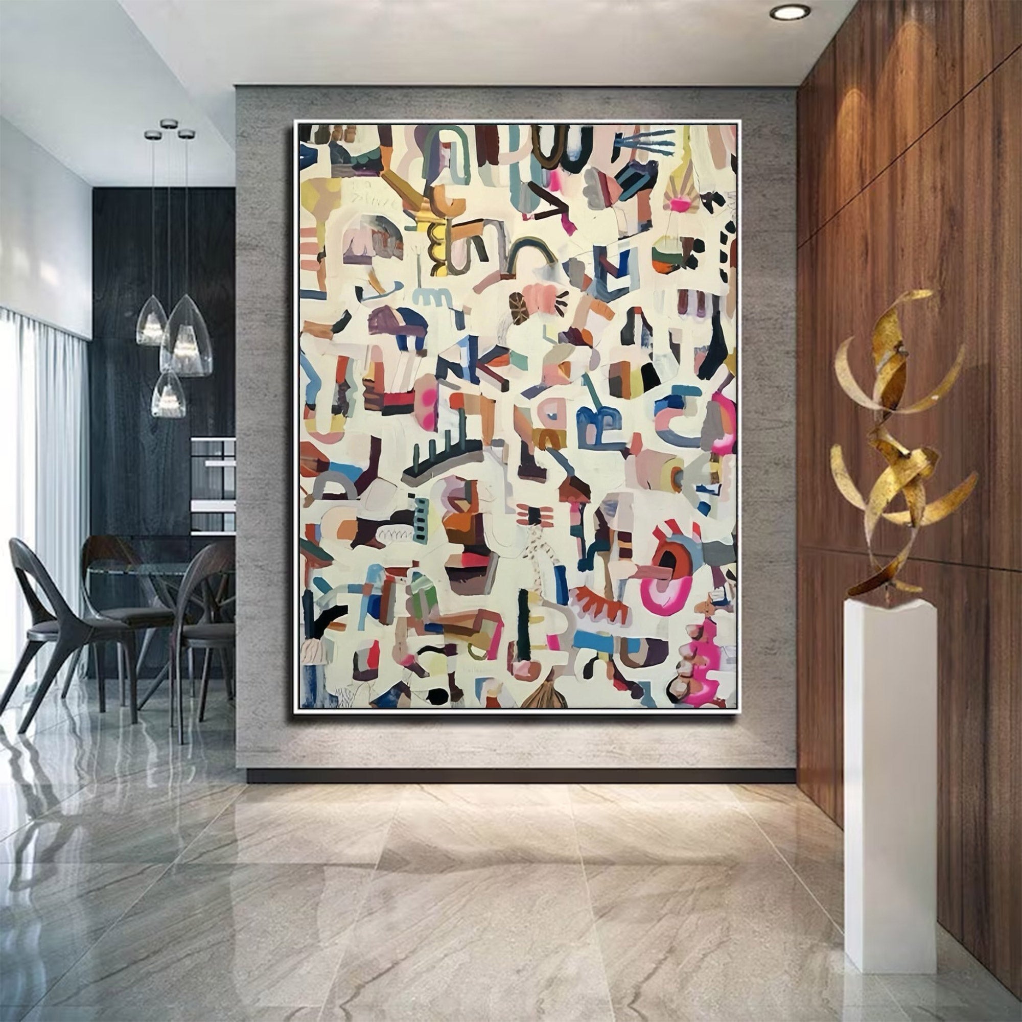 Large Abstract Wall Art Canvas | KeiraArt #AG 114
