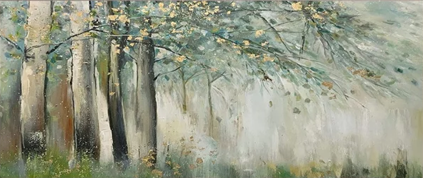 Enchanted Forest Canvas Art Serene Nature Inspired Wall Decor #FT 053