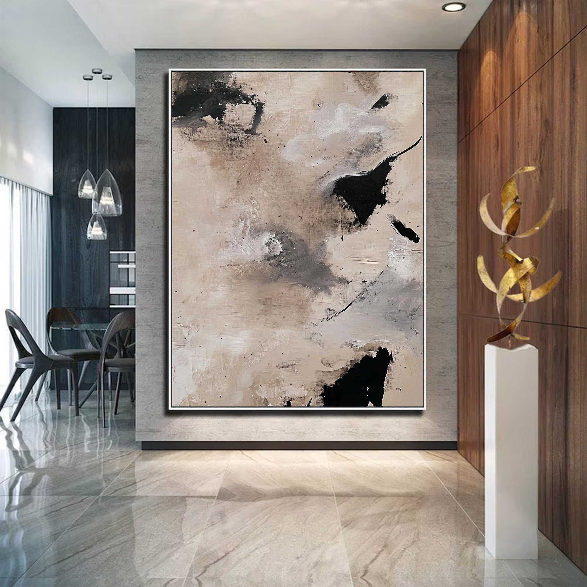 Large Abstract Canvas Wall Art | KeiraArt #AG 115