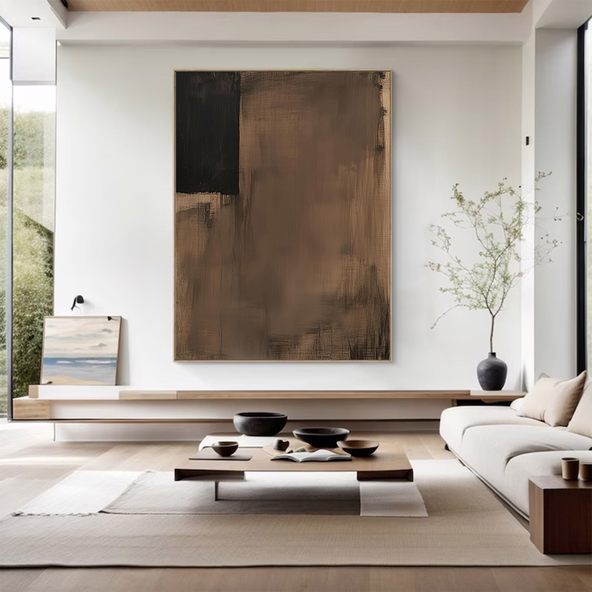 Large Wabi-Sabi Abstract Wall Art | KeiraArt #AG 116
