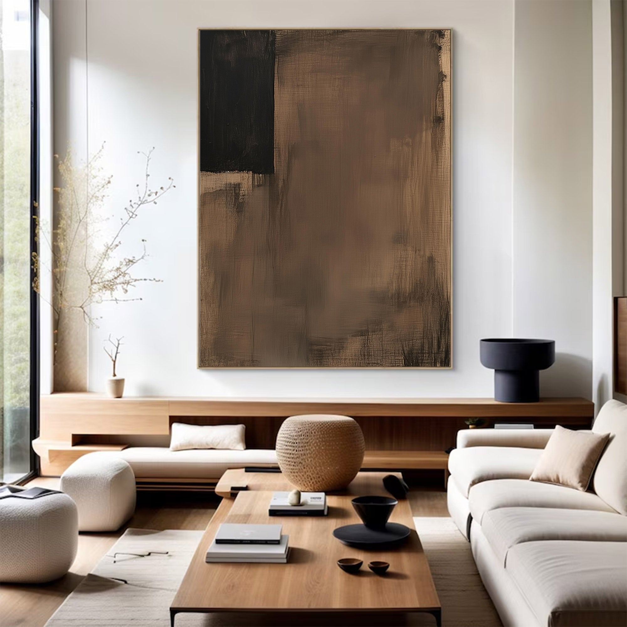 Large Wabi-Sabi Abstract Wall Art | KeiraArt #AG 116
