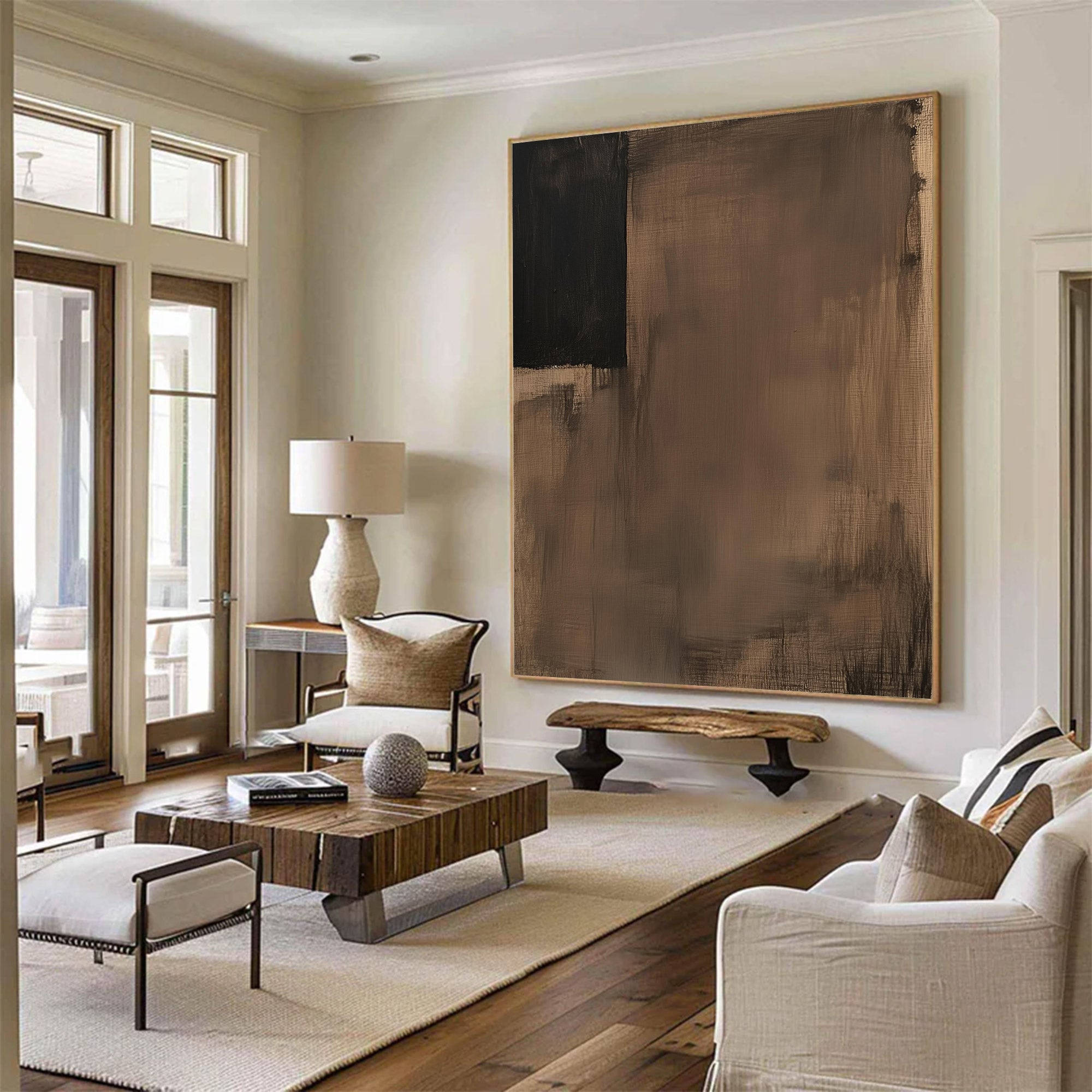 Large Wabi-Sabi Abstract Wall Art | KeiraArt #AG 116