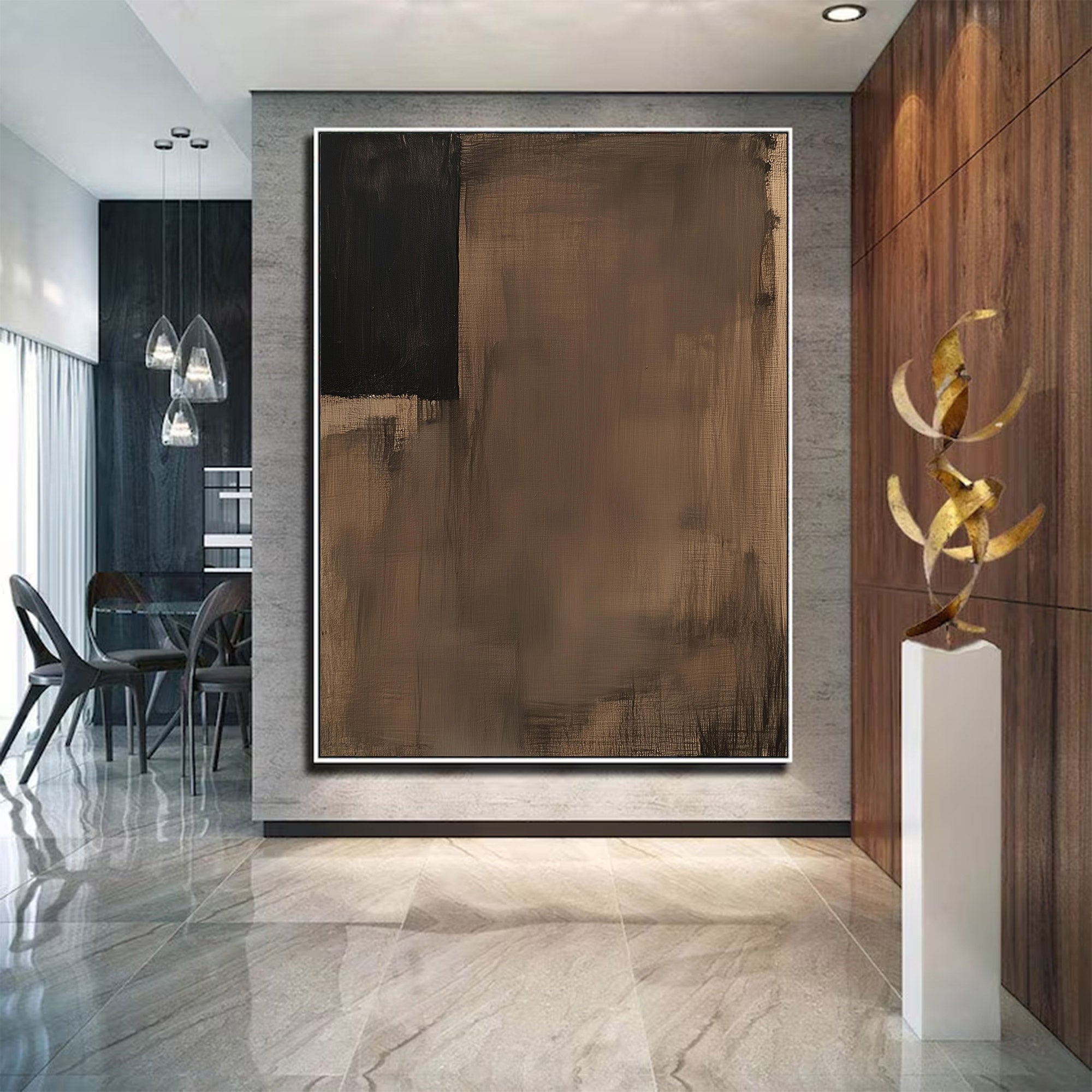 Large Wabi-Sabi Abstract Wall Art | KeiraArt #AG 116