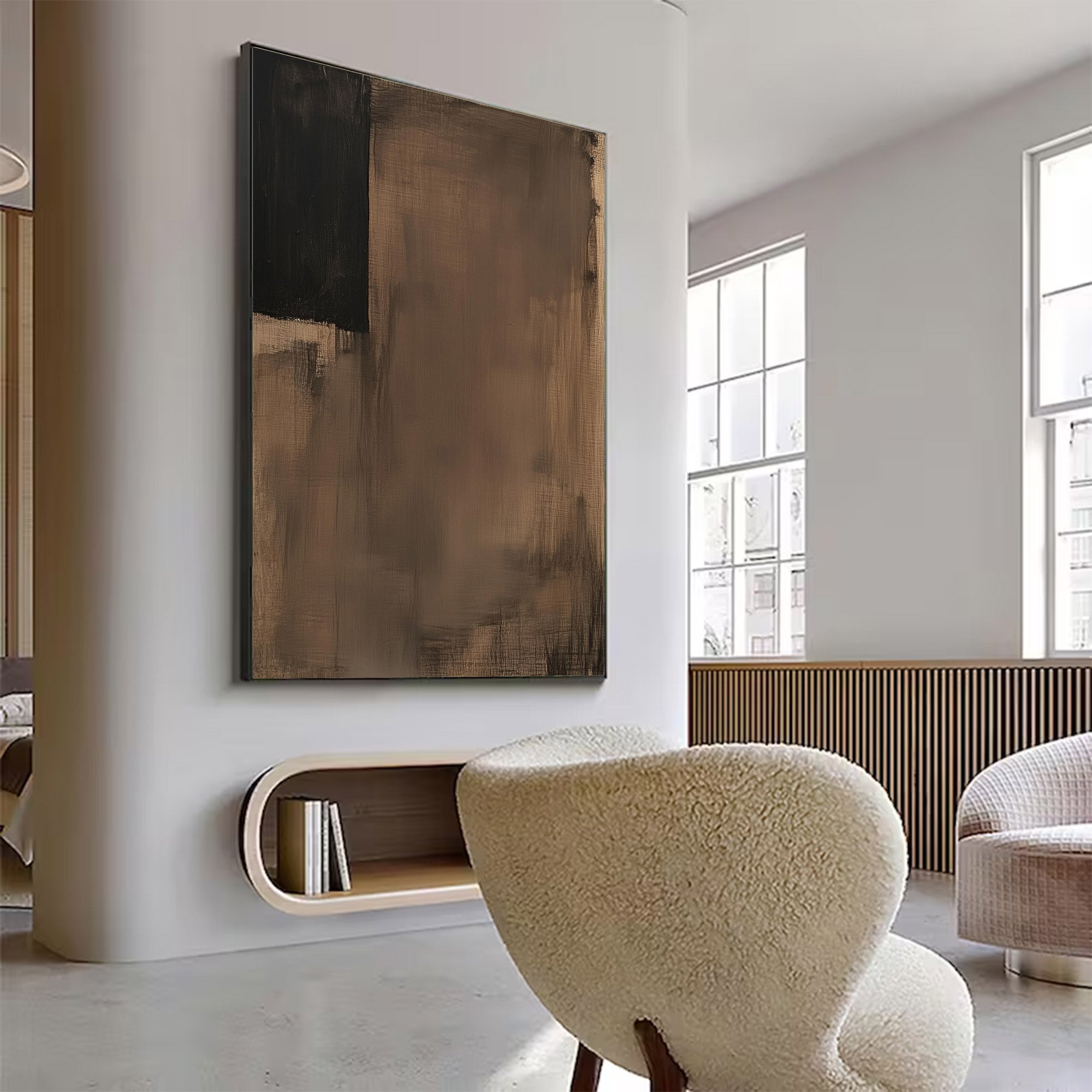 Large Wabi-Sabi Abstract Wall Art | KeiraArt #AG 116