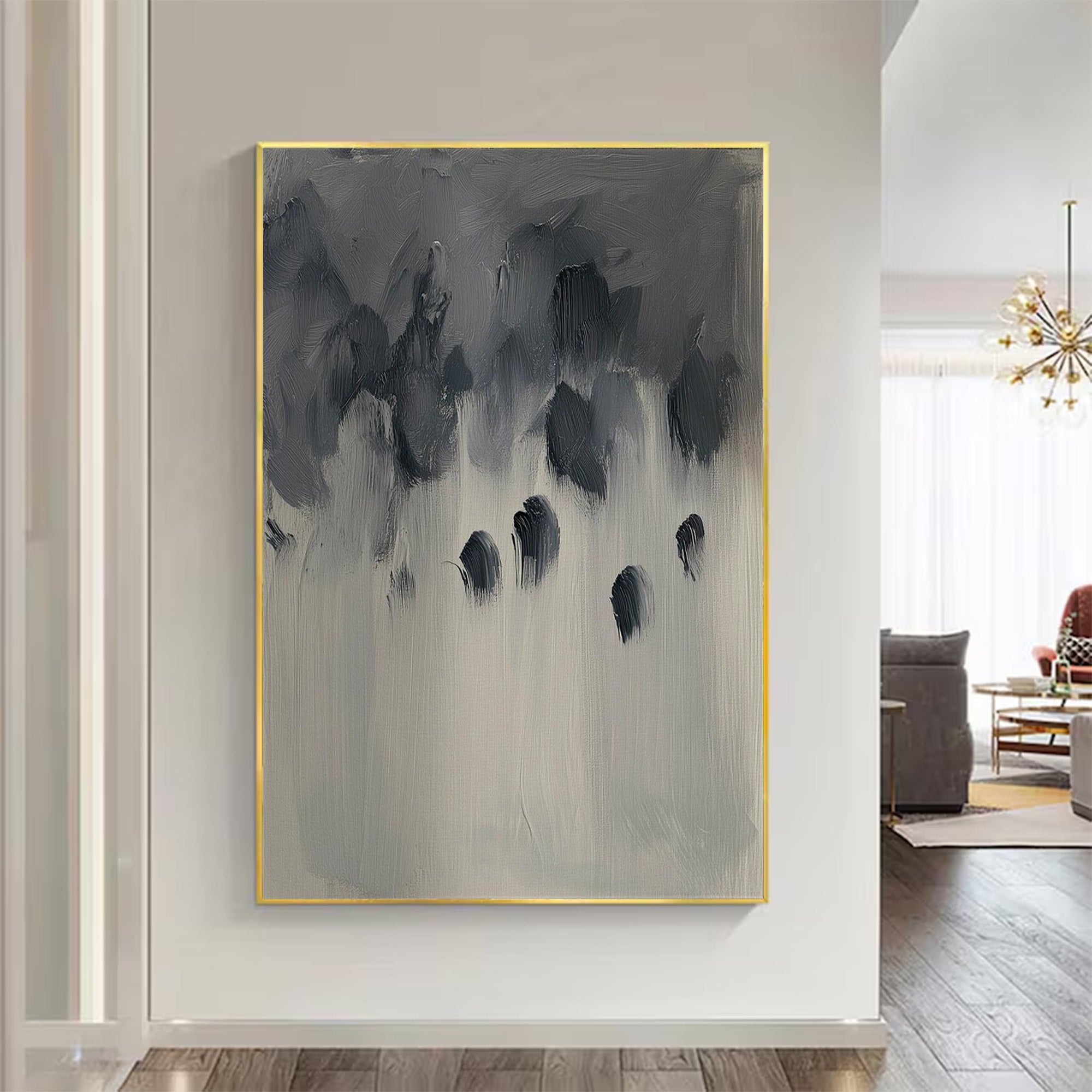 Abstract Large Neutral Painting | KeiraArt #AG 118