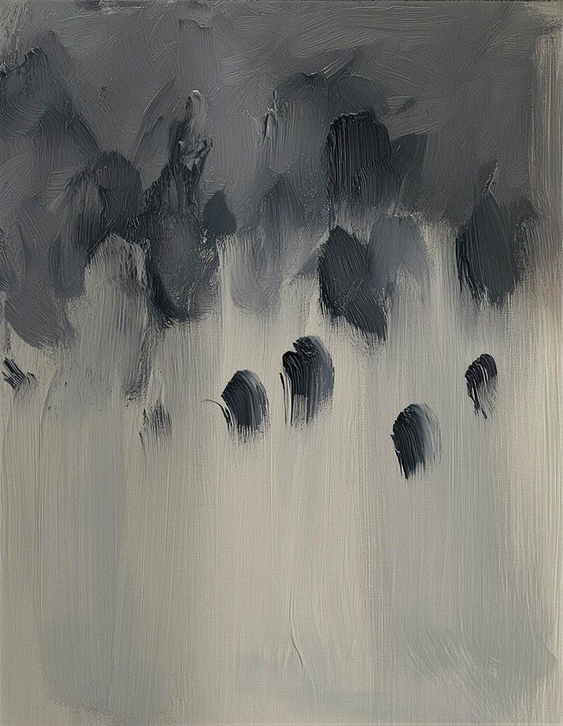 Abstract Large Neutral Painting | KeiraArt #AG 118