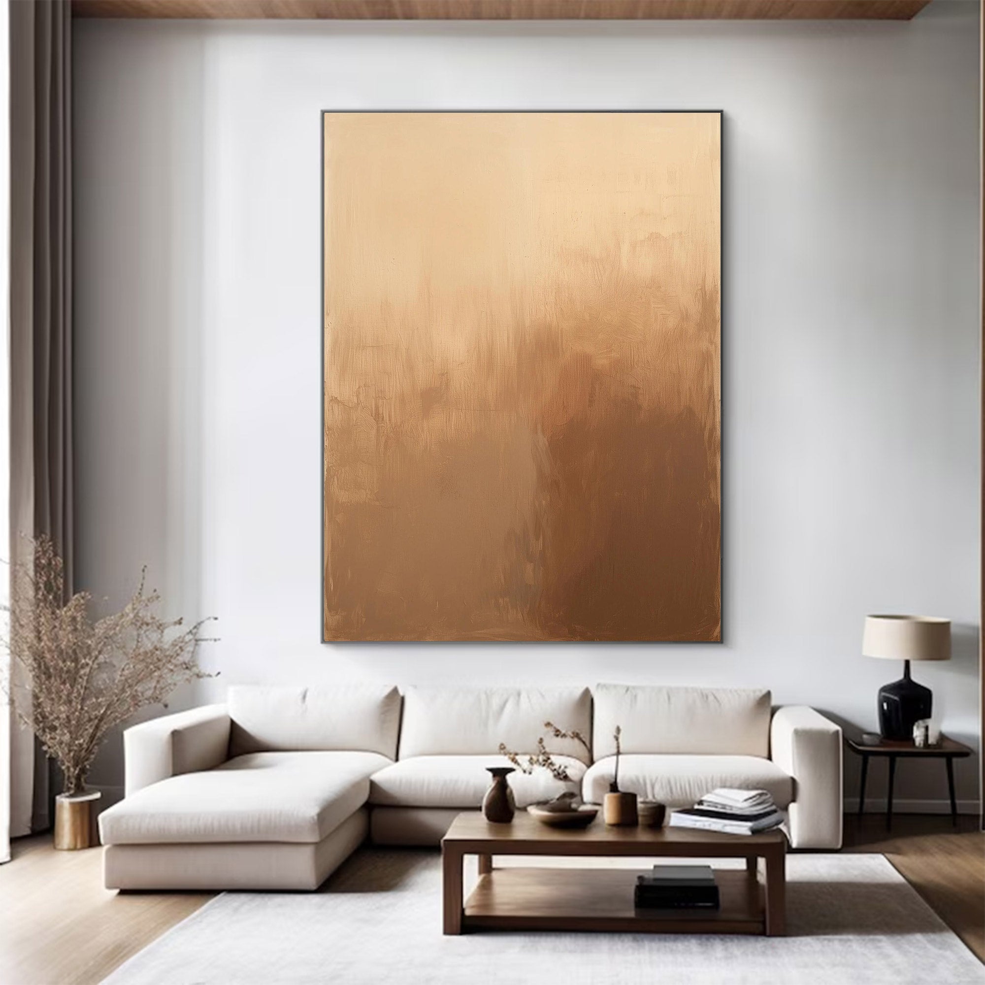 Neutral Abstract Large Wall Art | KeiraArt #AG 121