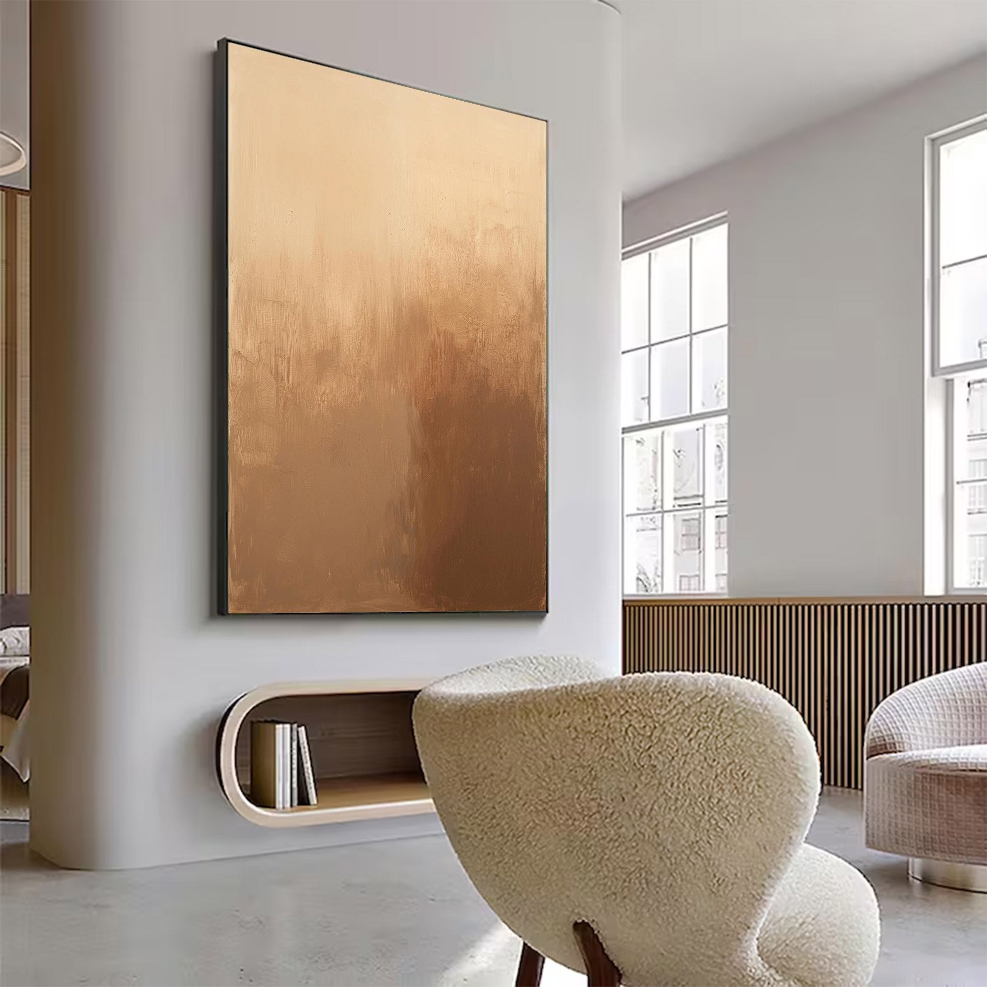 Neutral Abstract Large Wall Art | KeiraArt #AG 121