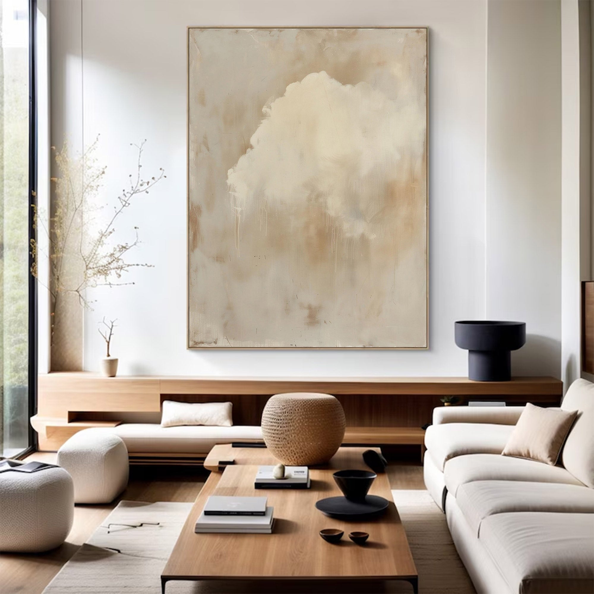 Large Abstract Brown Painting | KeiraArt #AG 123